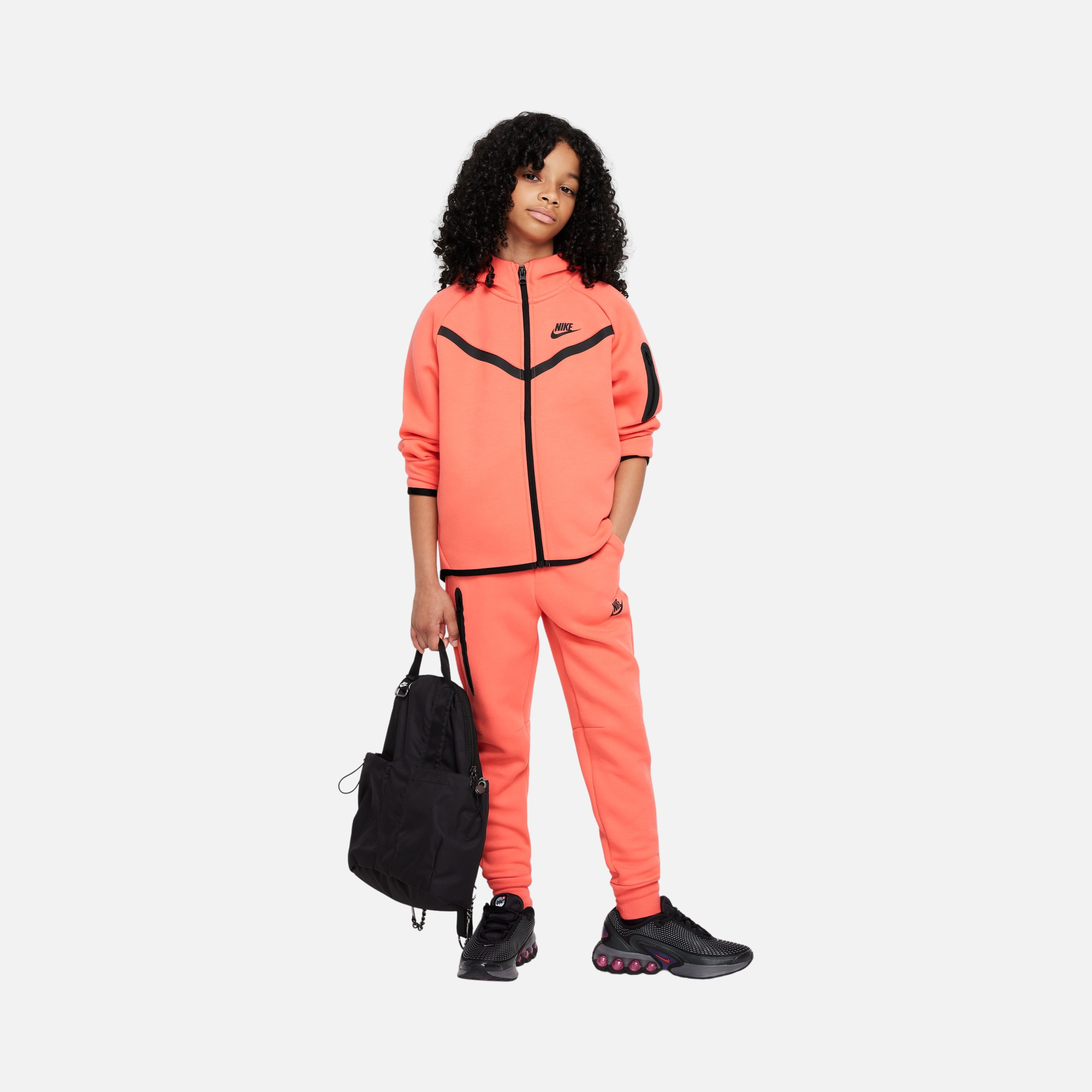 Nike Sportswear Tech Fleece SS25 Full-Zip Hoodie (Girls') Çocuk Sweatshirt