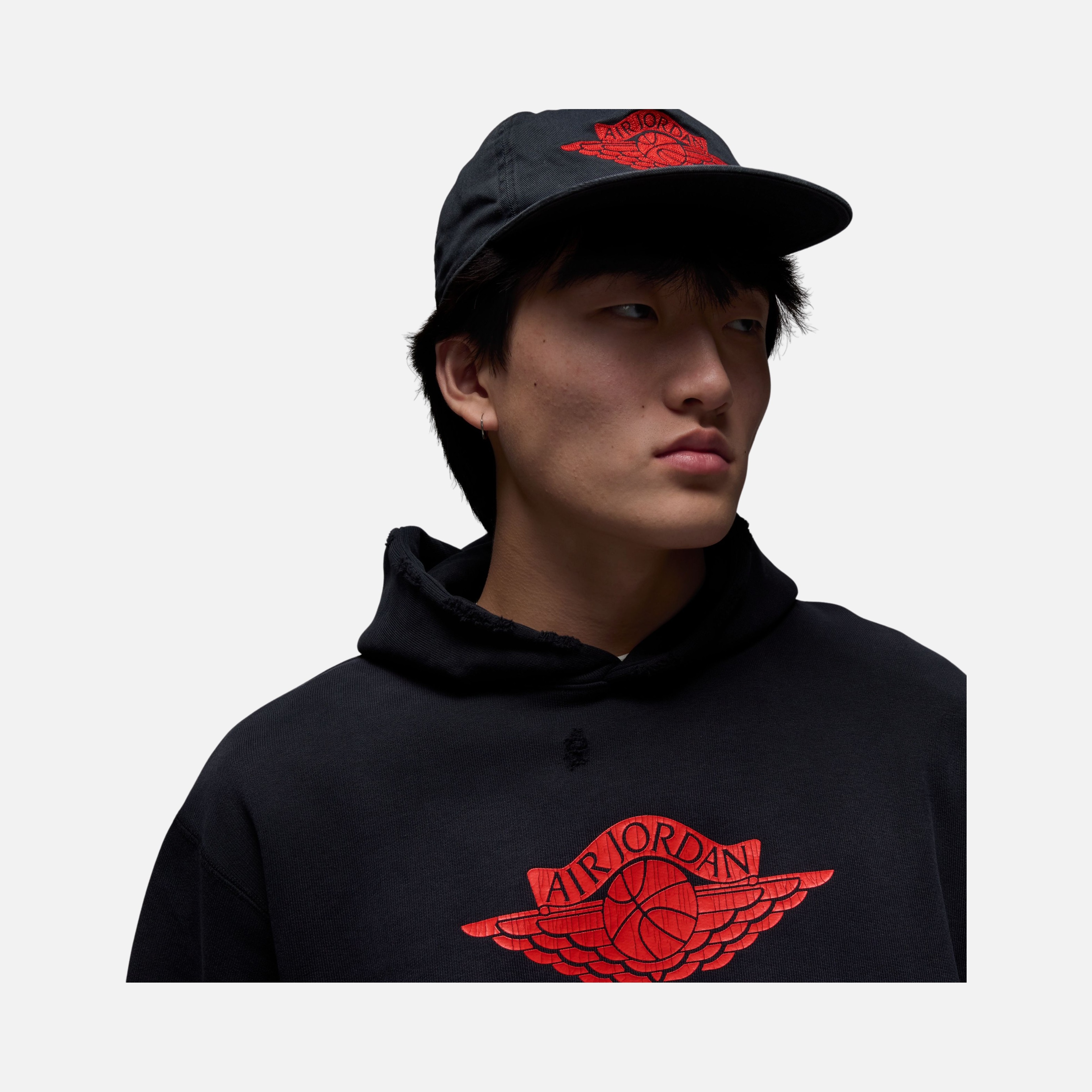 Nike Michael Jordan Rare Air Washed Fabric Fleece Pullover Basketball Hooded Erkek Sweatshirt