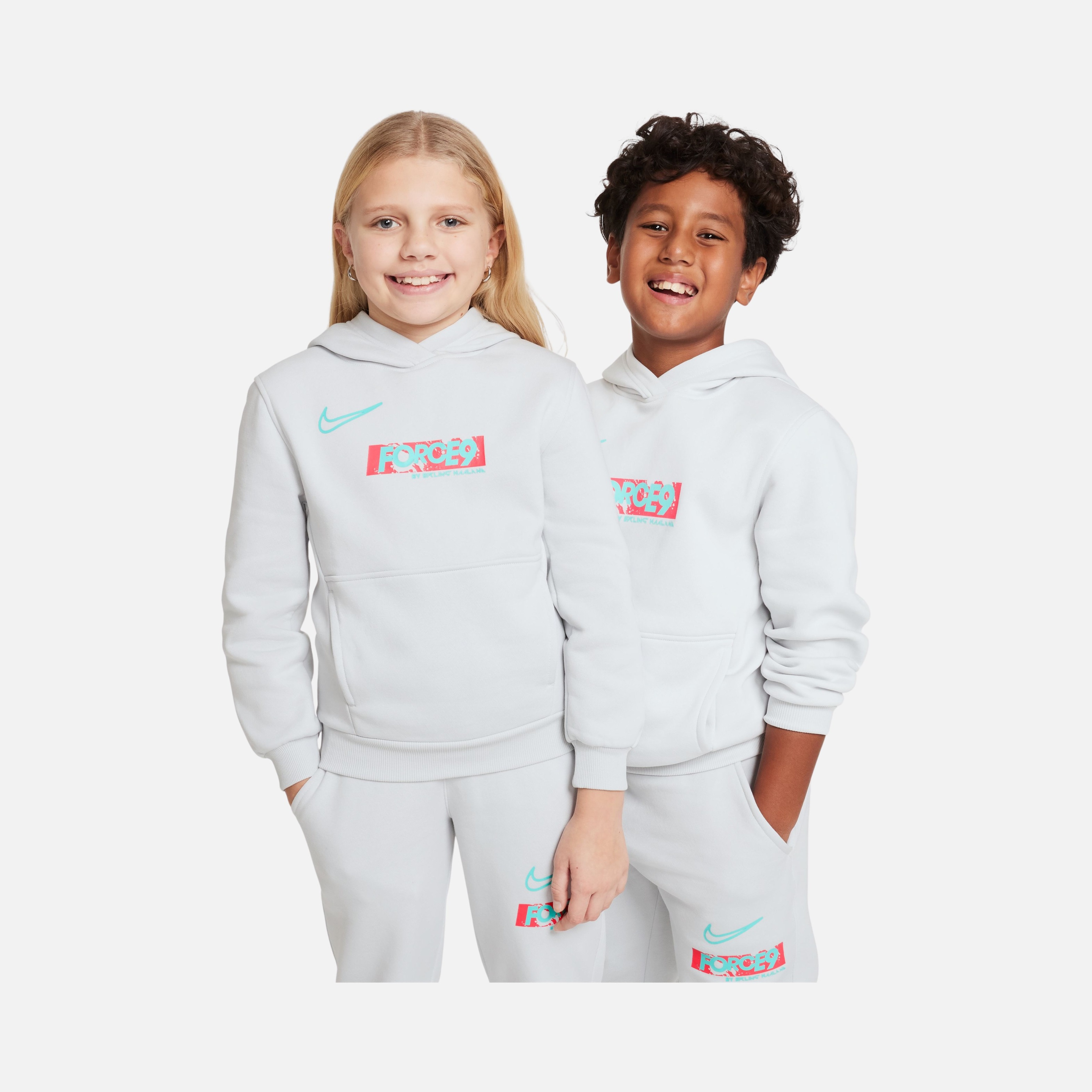 Nike Club Fleece ''Erling Haaland Force9'' Graphic Football Academy Hooded Çocuk Sweatshirt