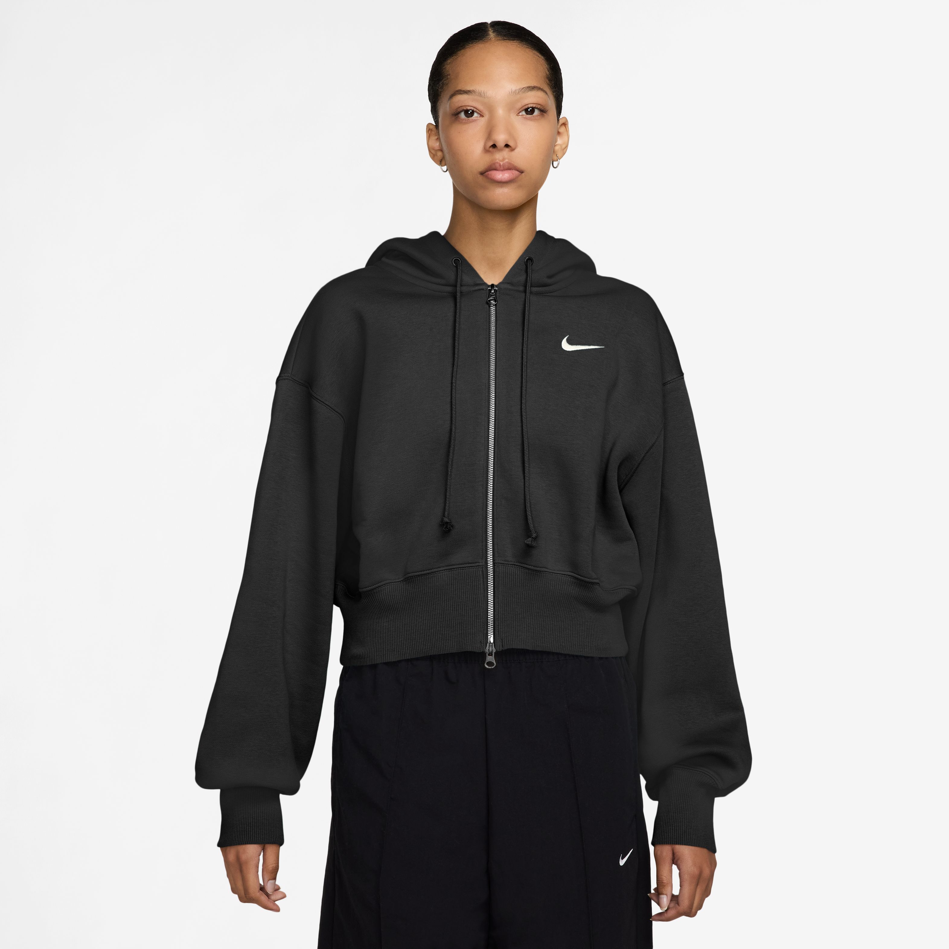 Nike Sportswear Phoenix Fleece Loose Crop Full-Zip Hooded Kadın