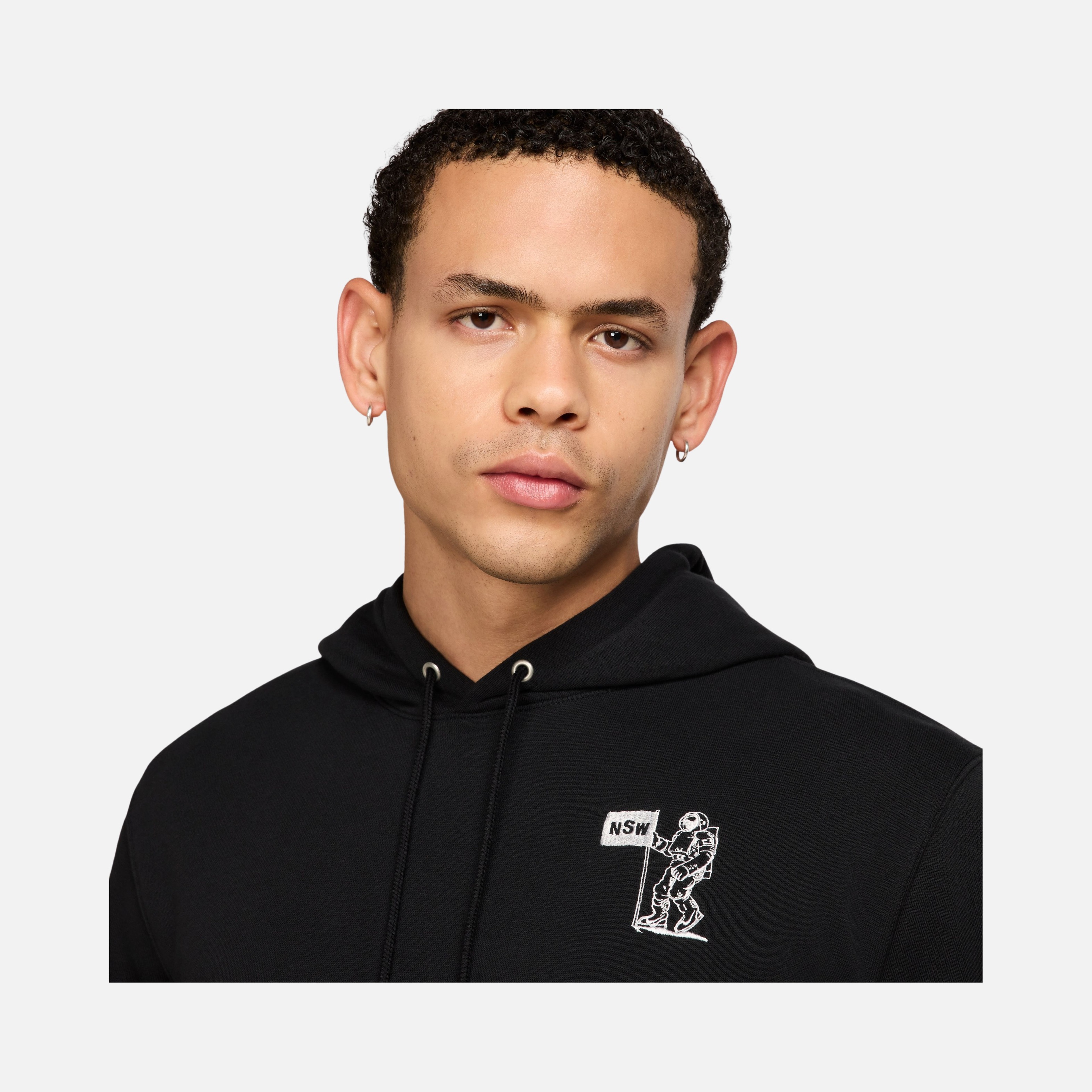 Nike Sportswear Club ''Moon Graphics'' French Terry Pullover Hooded Erkek Sweatshirt