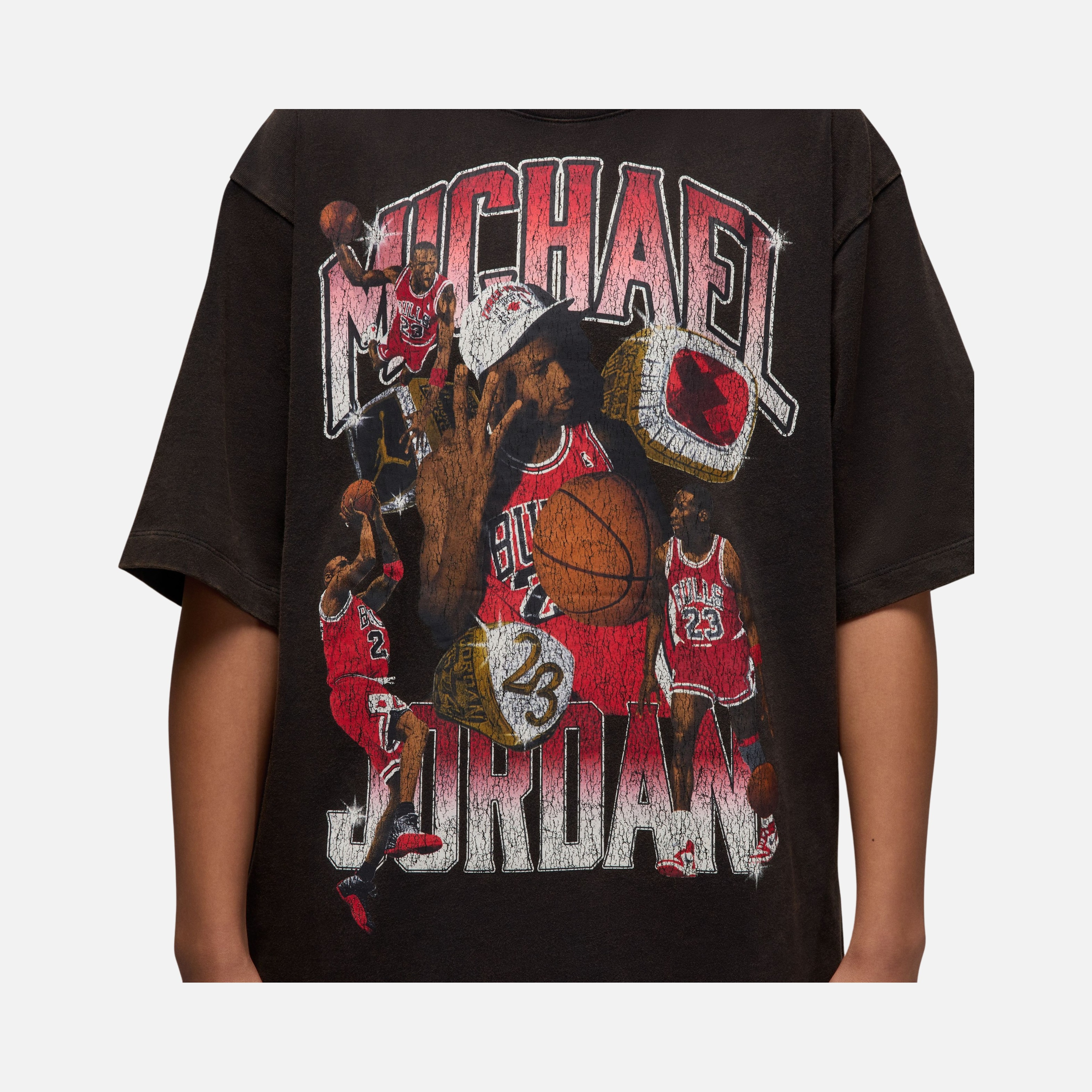 Nike Michael Jordan Flight Essentials '' Vintage Inspired Graphics'' Oversized Short-Sleeve Erkek Tişört