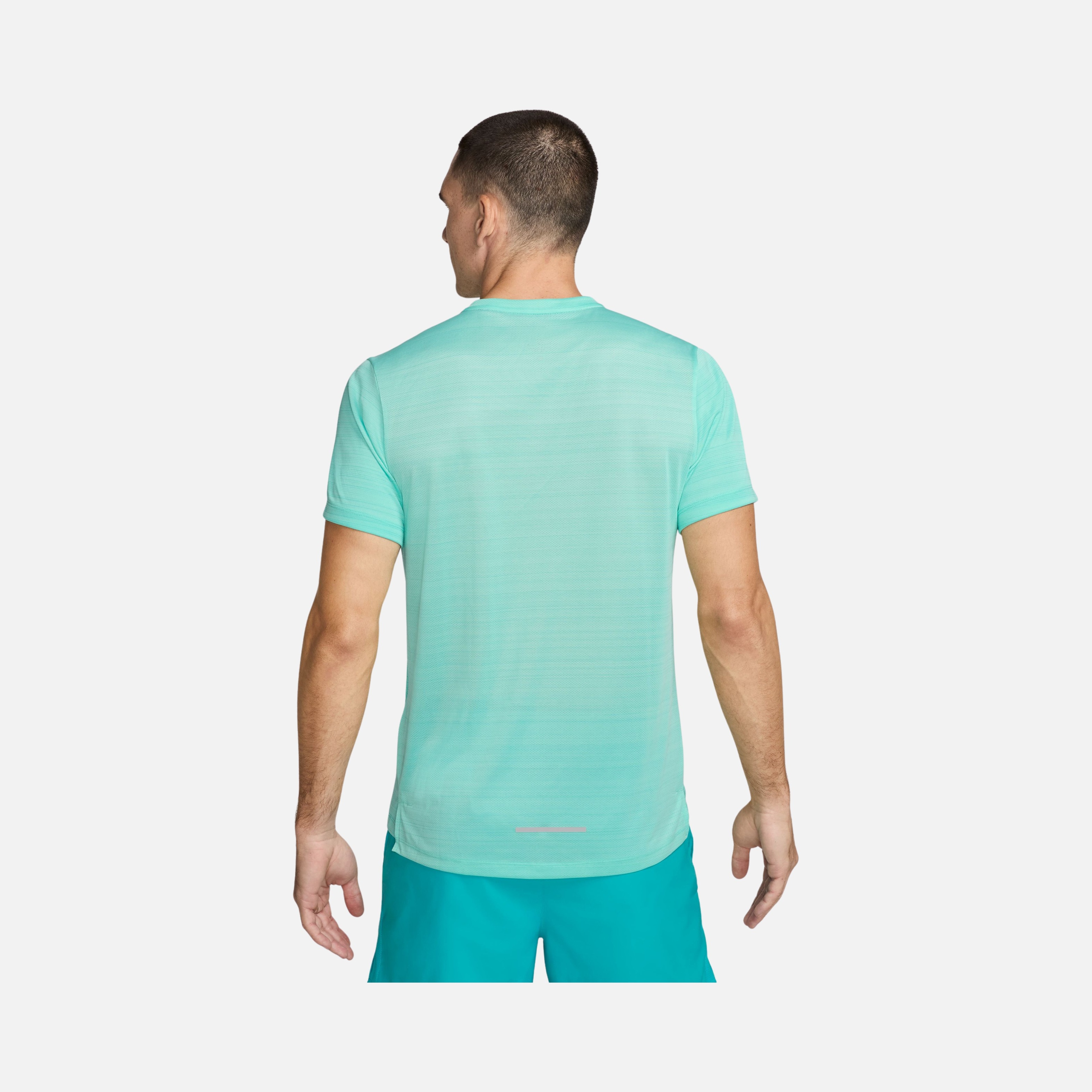 Nike Dri-Fit Miler Ultra Light Knitted Fabric Running Short-Sleeve Erkek Tişört