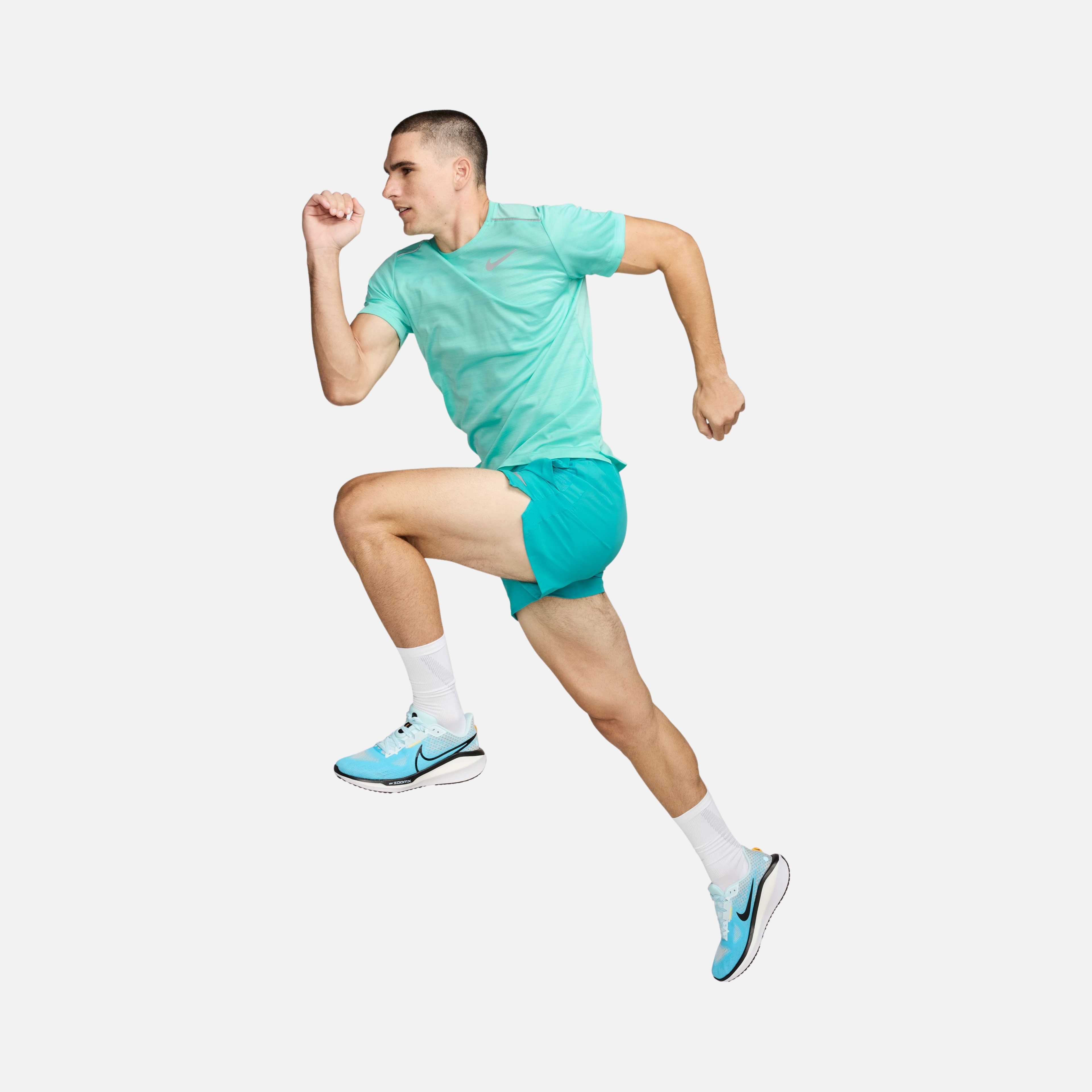 Nike Dri-Fit Miler Ultra Light Knitted Fabric Running Short-Sleeve Erkek Tişört