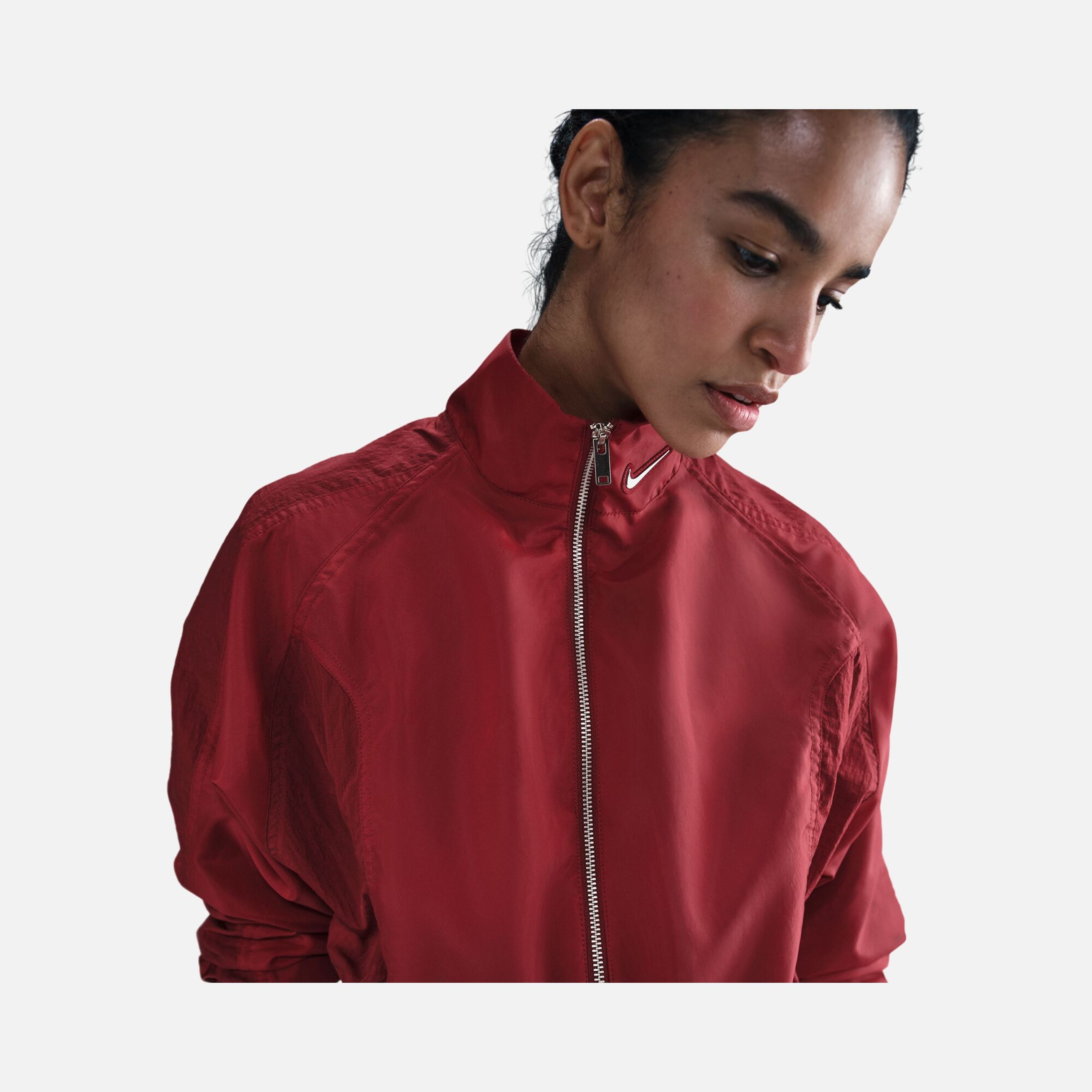 Nike Sportswear Woven Street Gels Cropped Full-Zip Kadın Ceket
