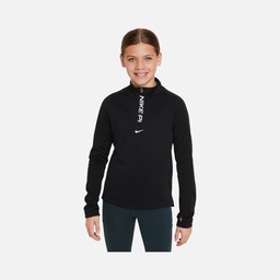 Nike Pro Dri-Fit 1/2-Zip Training Long-Sleeve (Girls') Çocuk Tişört