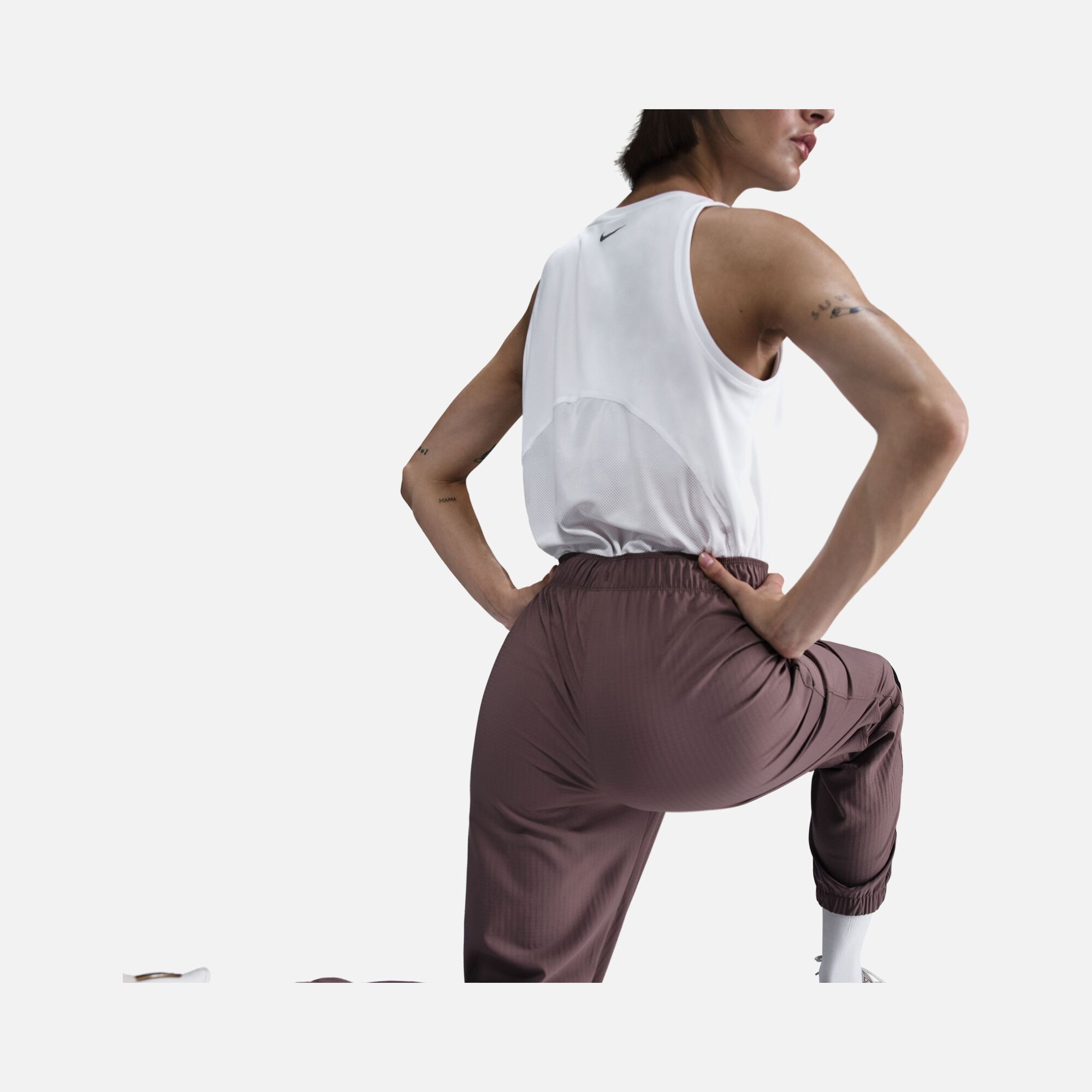 Nike Dri-Fit Fast Mid-Rise 7/8 Warm-Up Running Kadın Eşofman Altı