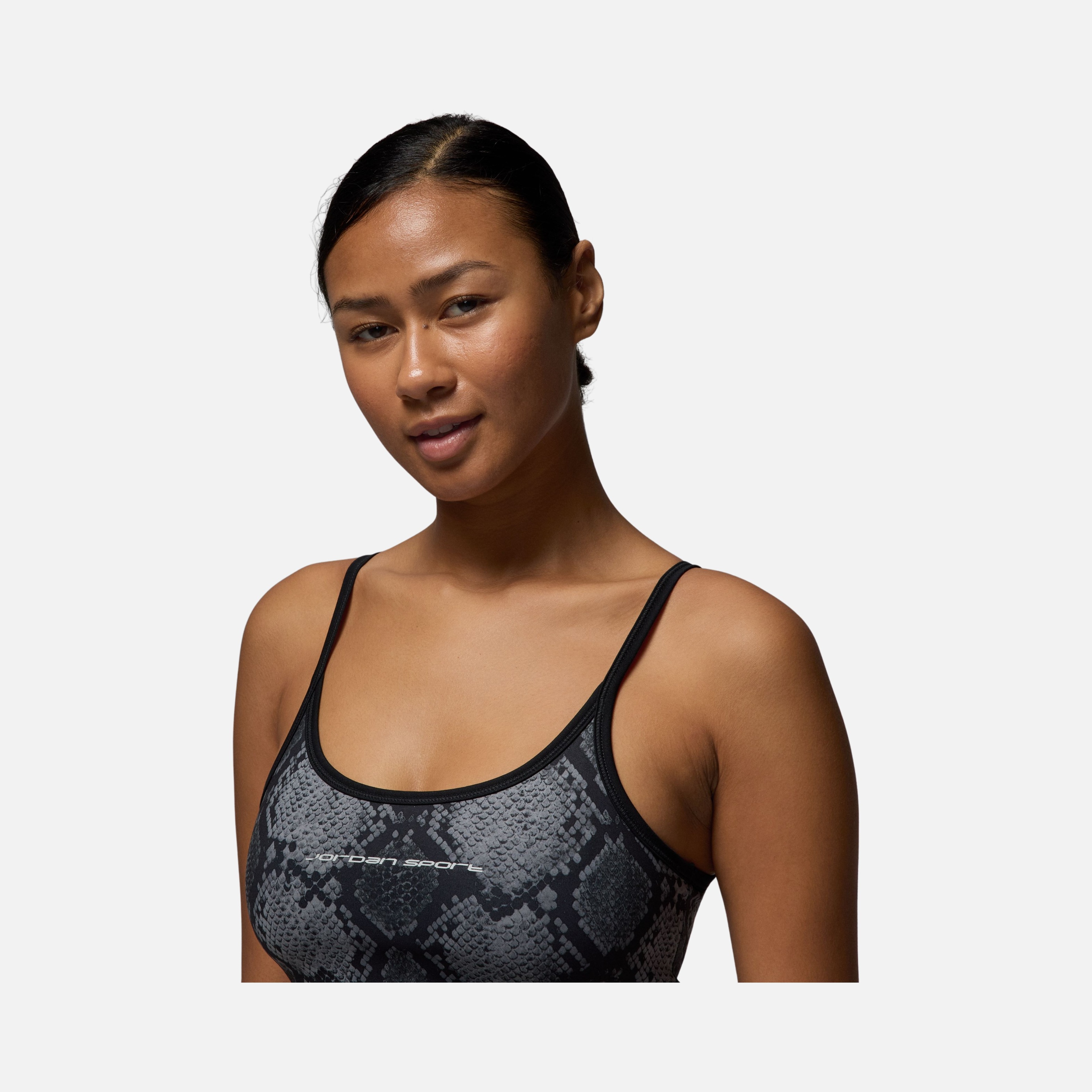 Nike Jordan Sport Snakeskin Printed Cropped Training Kadın Atlet