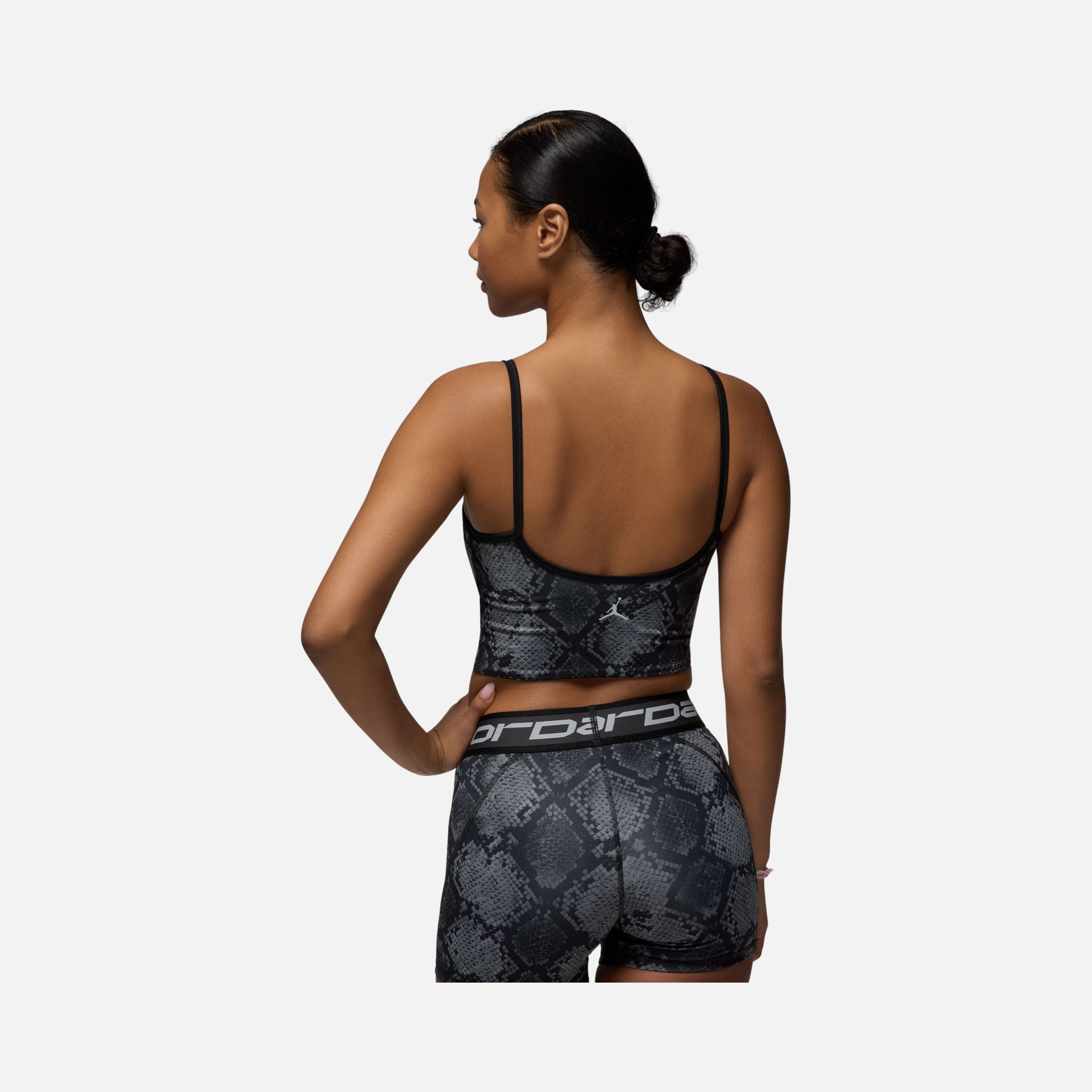 Nike Jordan Sport Snakeskin Printed Cropped Training Kadın Atlet