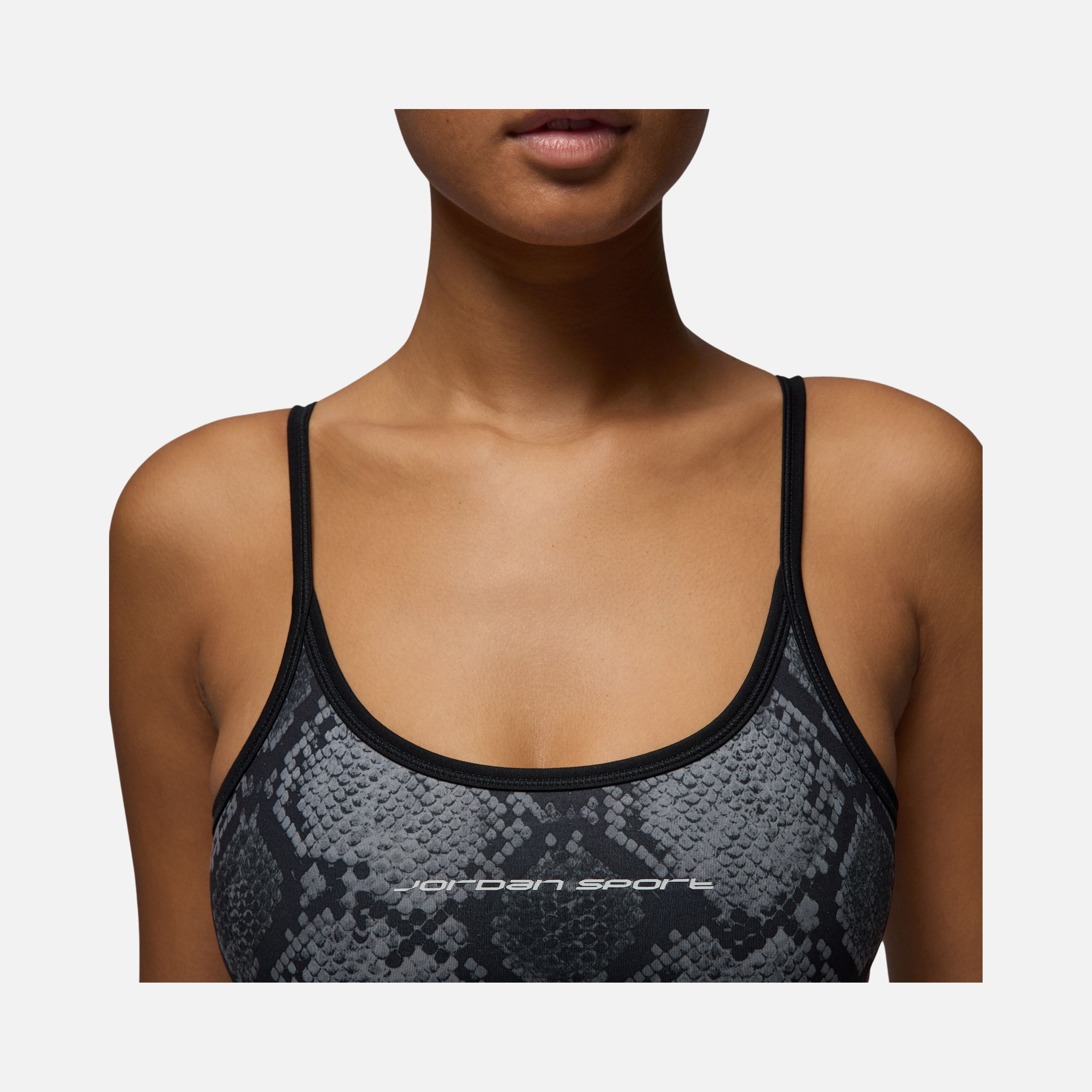 Nike Jordan Sport Snakeskin Printed Cropped Training Kadın Atlet