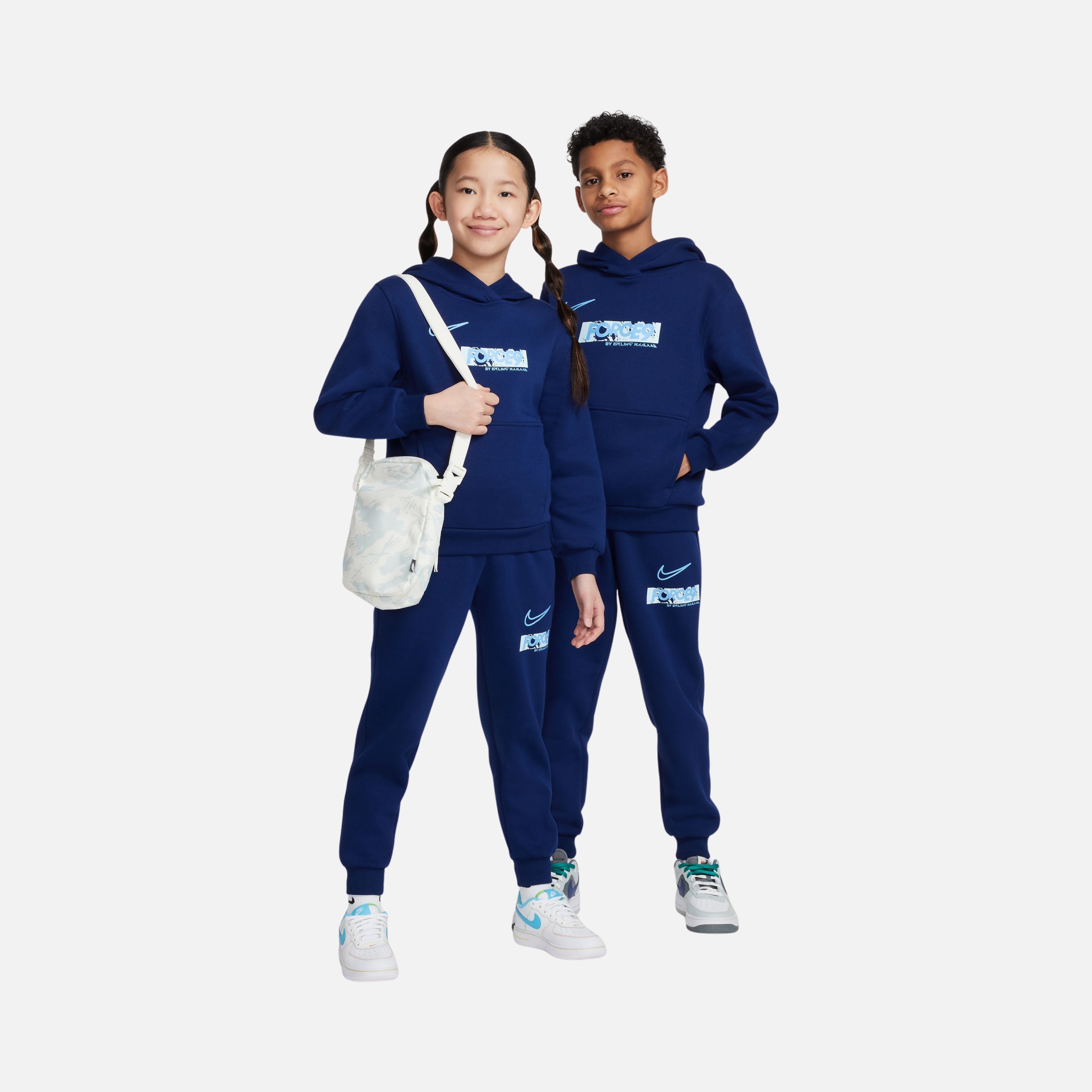 Nike Club Fleece ''Erling Haaland Force9'' Graphic Football Academy Hooded Çocuk Sweatshirt