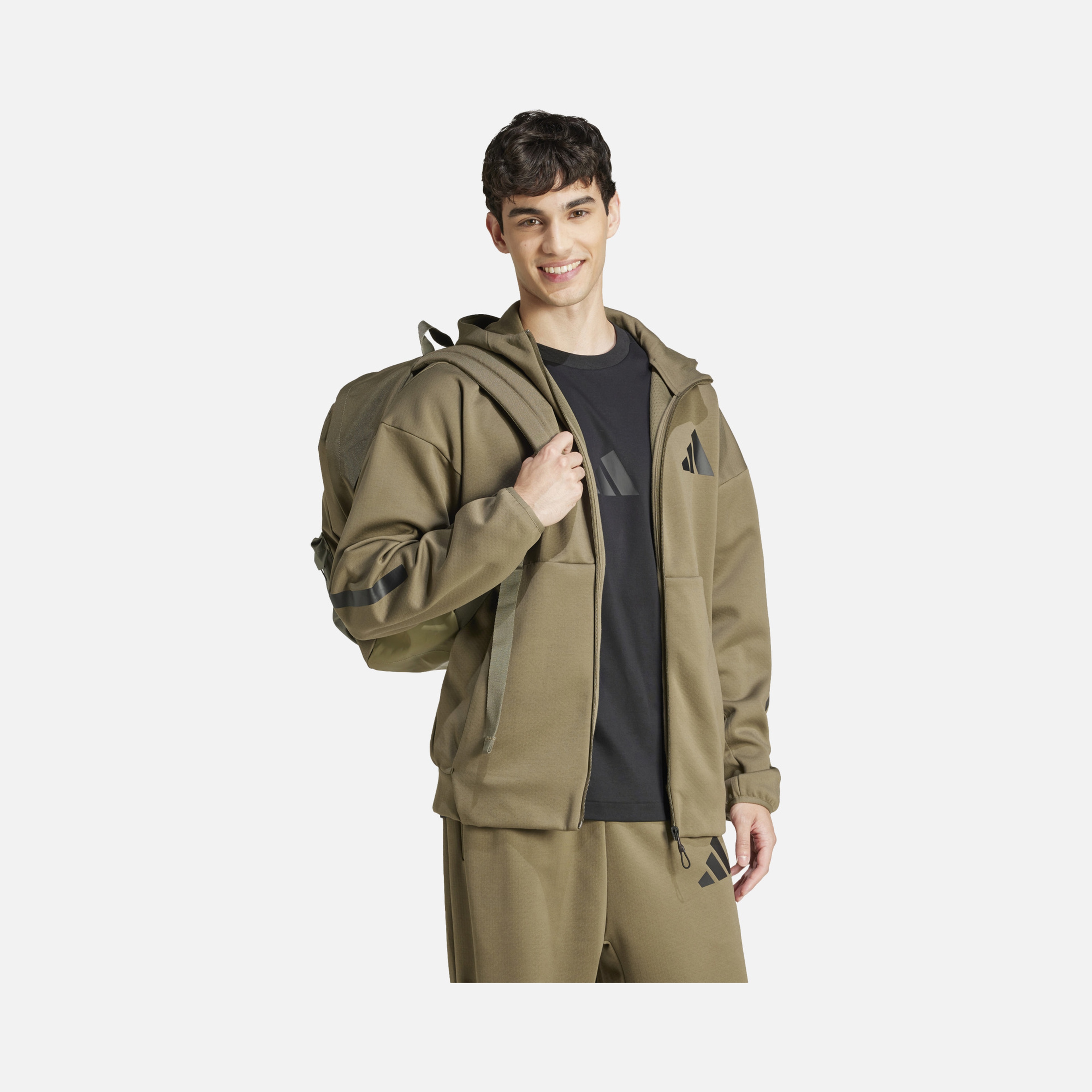 adidas Sportswear Z.N.E. Full-Zip Hooded Erkek Sweatshirt