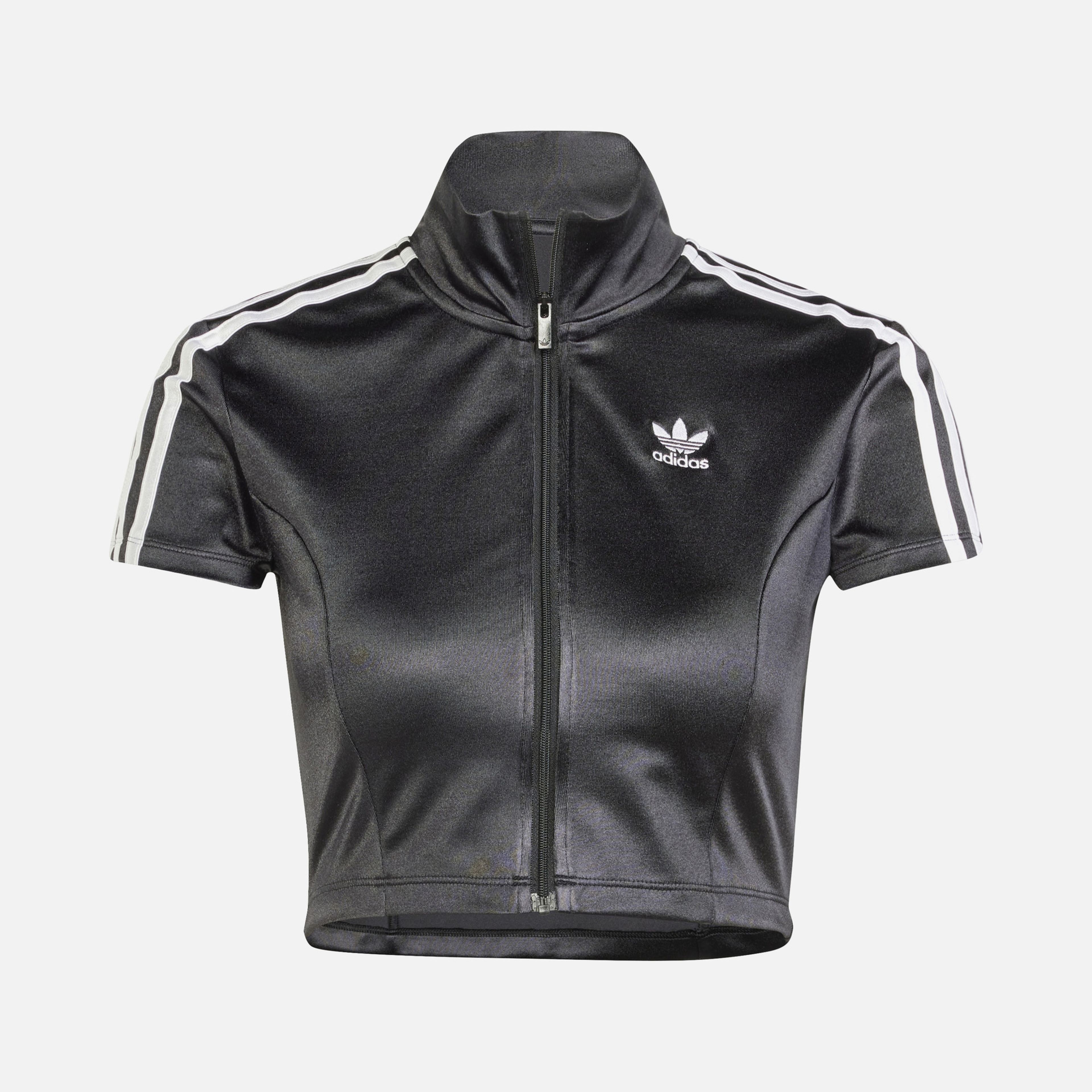adidas Sportswear Adicolor Cropped Full-Zip Short-Sleeve Kadın Tişört