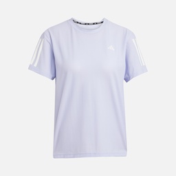 adidas AEROREADY Run Own The 3-Stripes Crew Neck Running Short-Sleeve Kadın Tişört