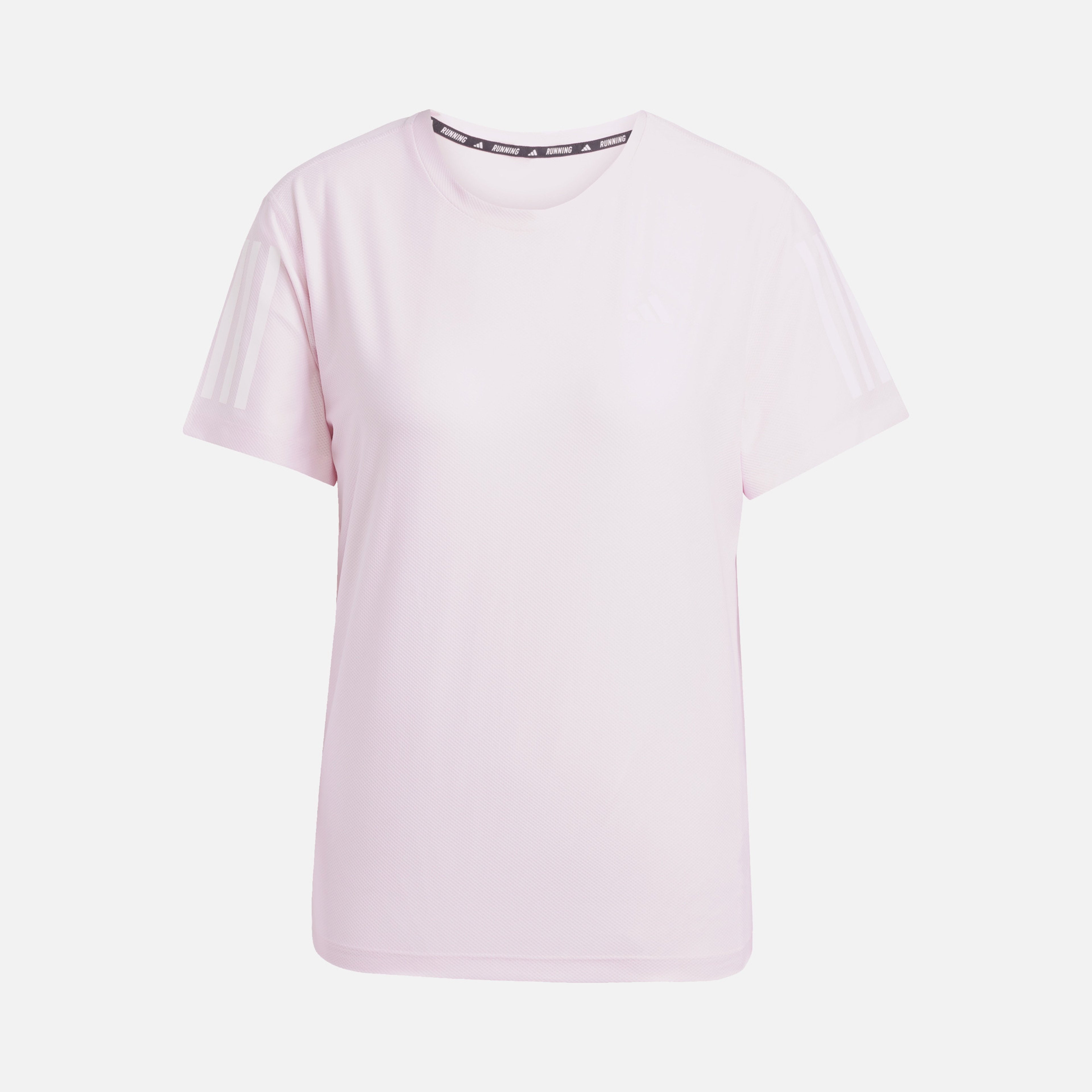 adidas AEROREADY Run Own The 3-Stripes Crew Neck Running Short-Sleeve Kadın Tişört