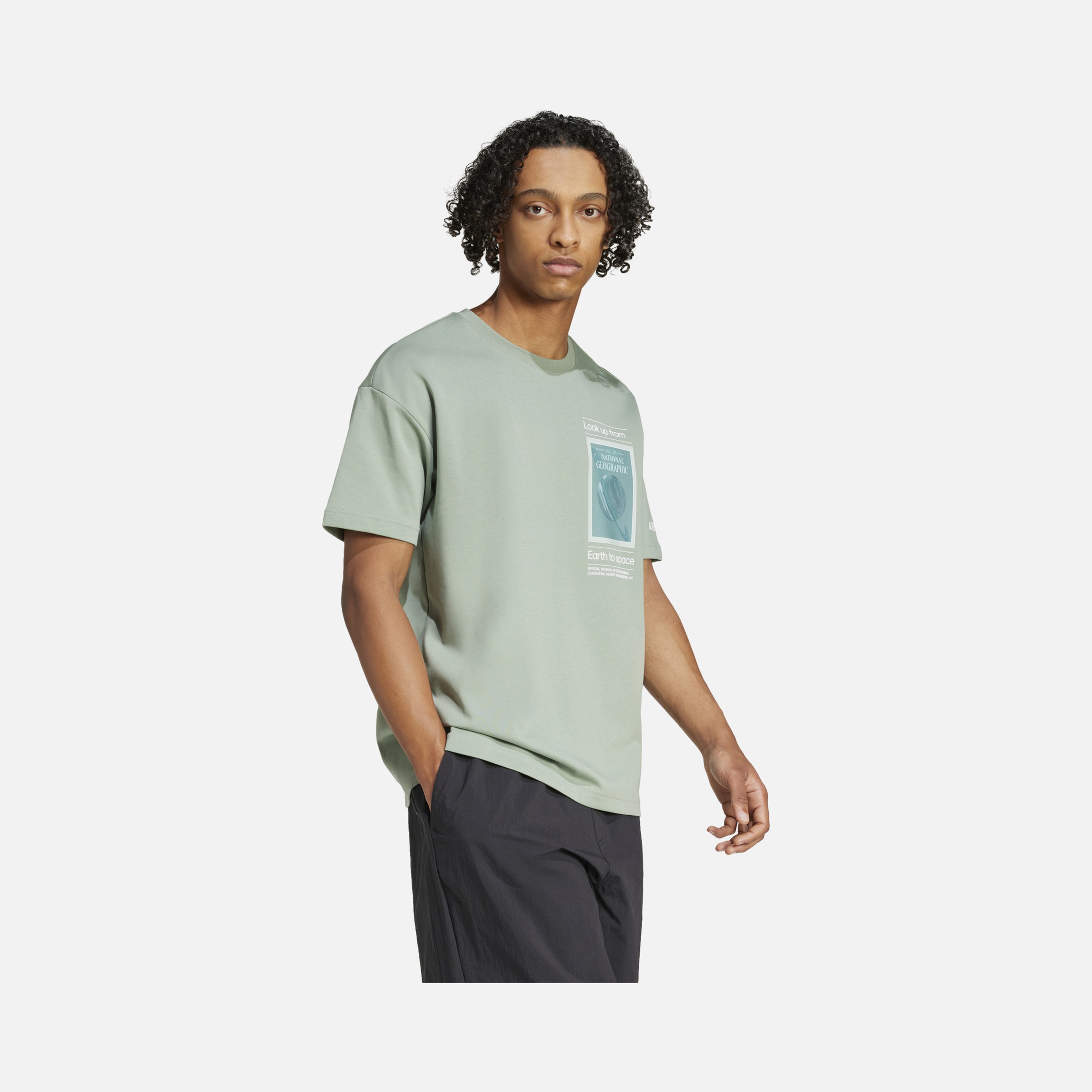 adidas Terrex Look Up From Earth ''National Geographic'' Hiking Short-Sleeve Erkek Tişört