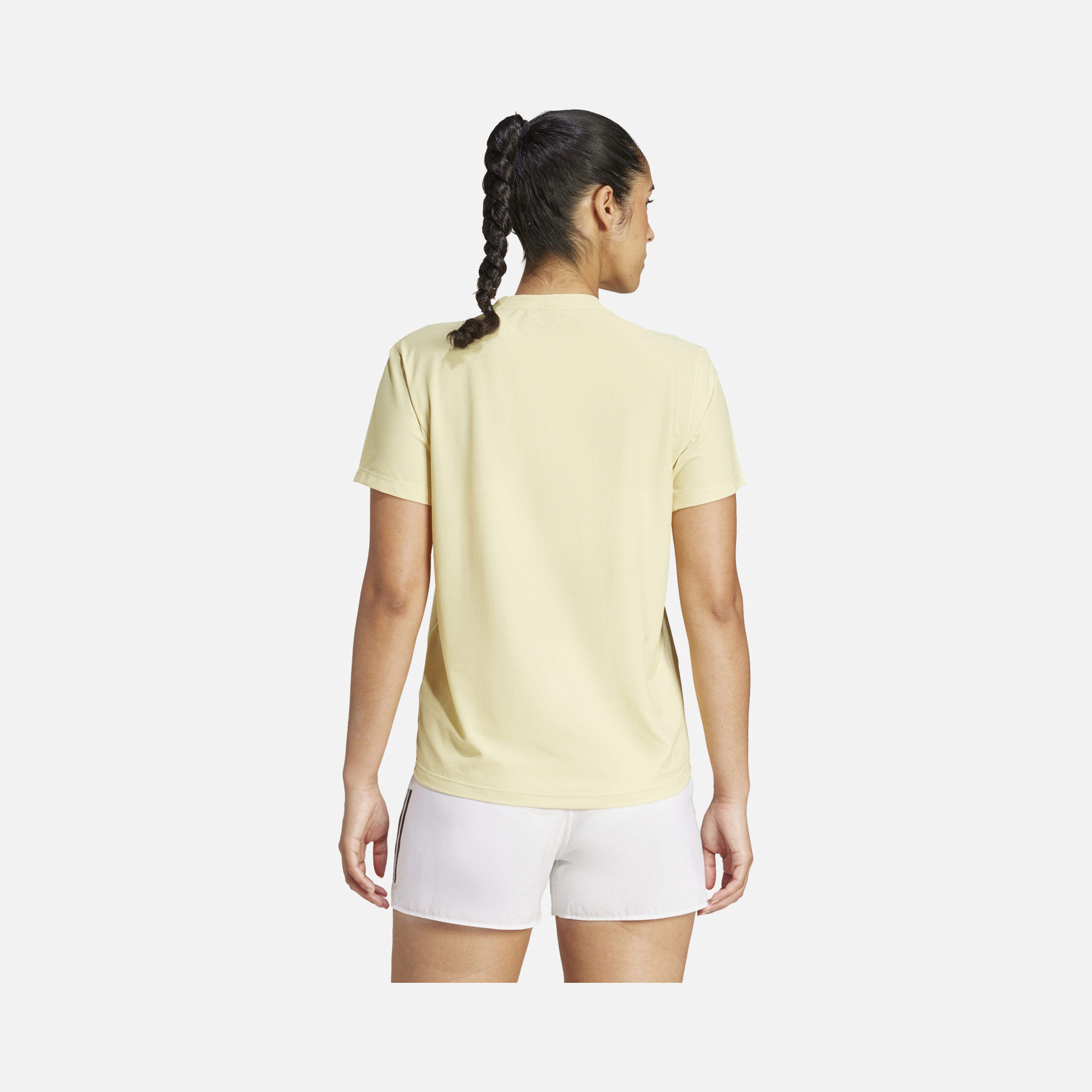 adidas AEROREADY Run Own The 3-Stripes Crew Neck Running Short-Sleeve Kadın Tişört