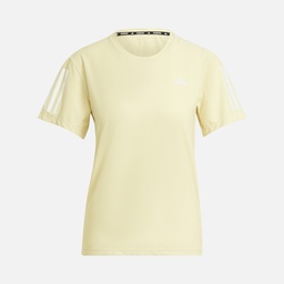 adidas AEROREADY Run Own The 3-Stripes Crew Neck Running Short-Sleeve Kadın Tişört