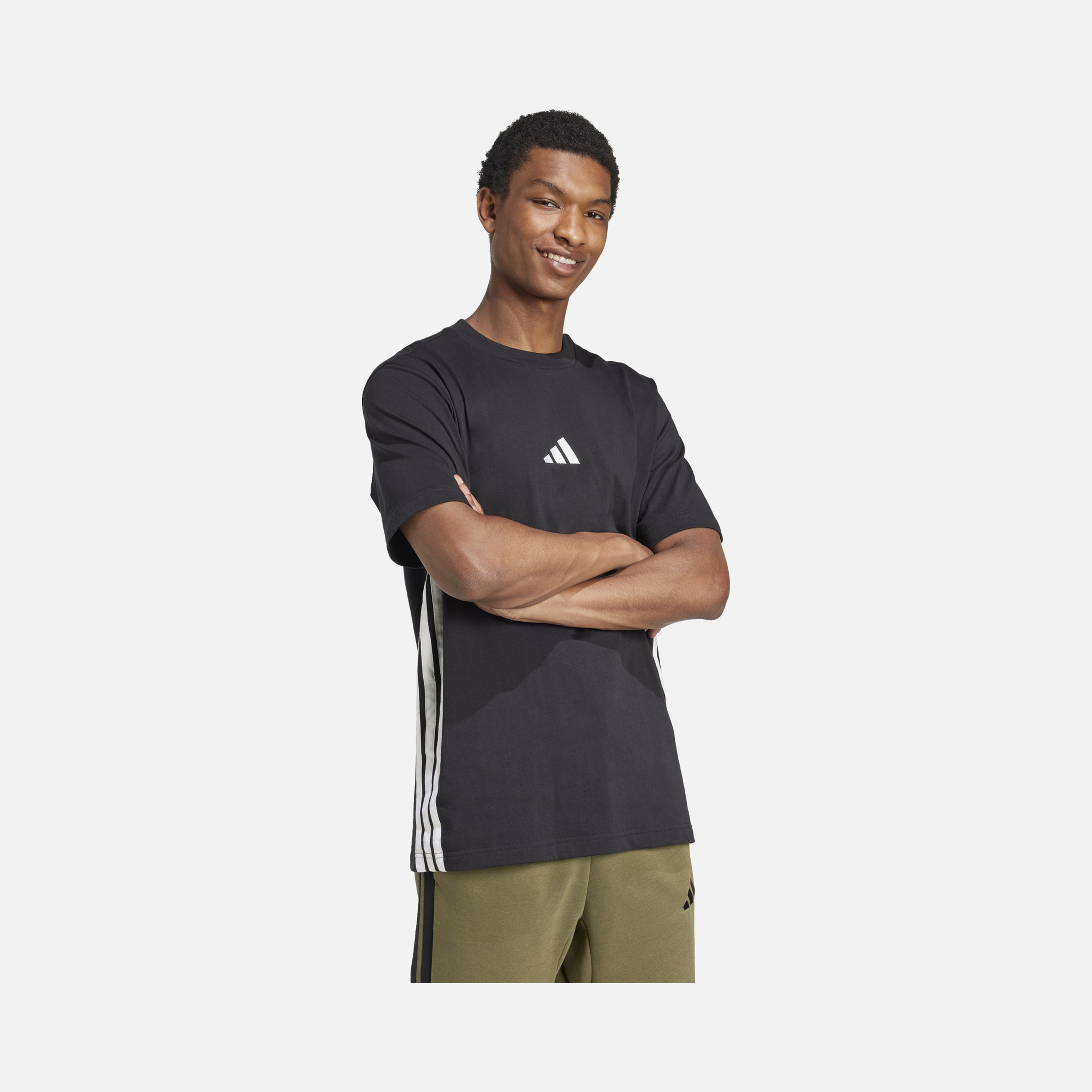 adidas Sportswear Essentials 3-Stripes Single Jersey Short-Sleeve Erkek Tişört