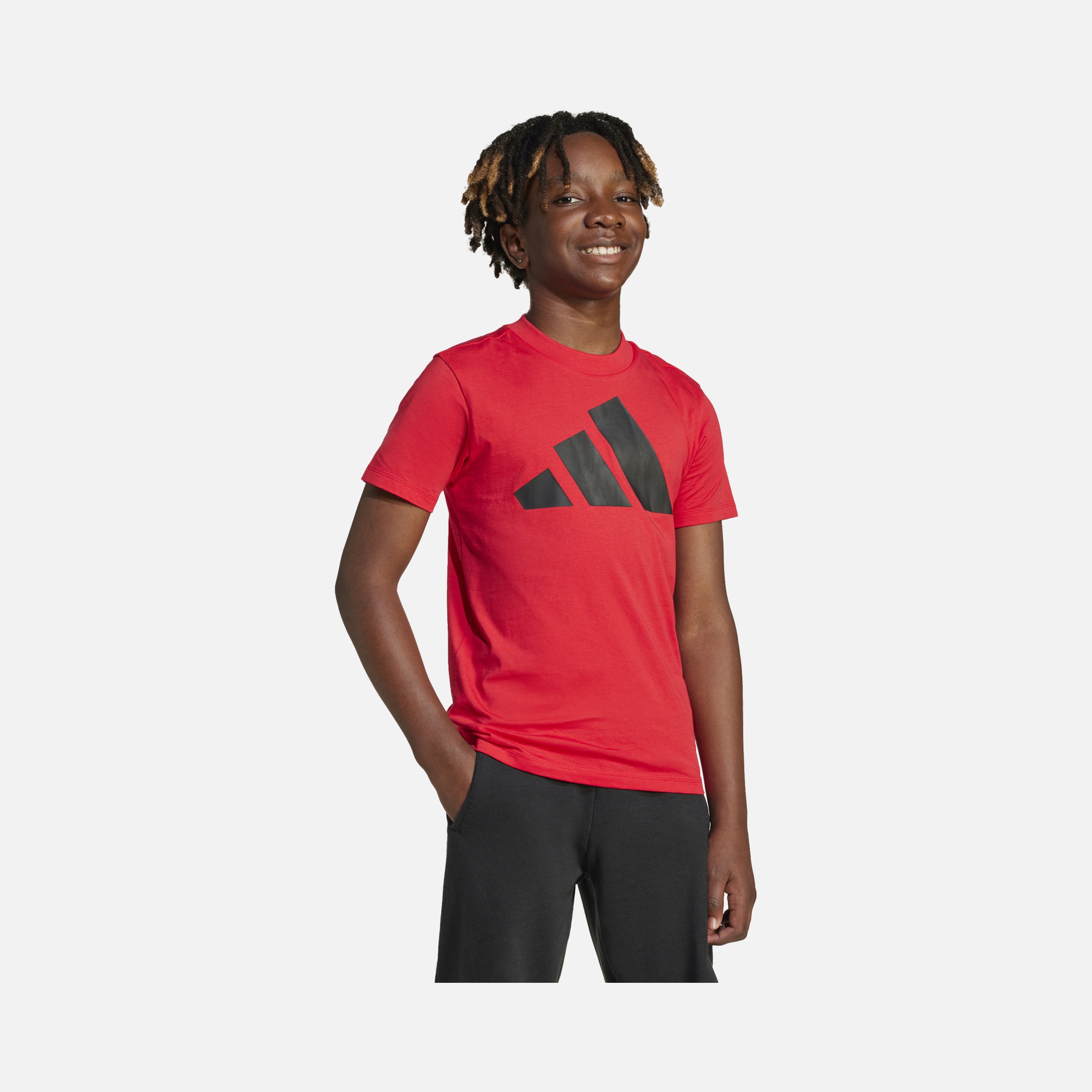 adidas Sportswear Essentials Big 3 Bar Logo Graphic Short-Sleeve Çocuk Tişört