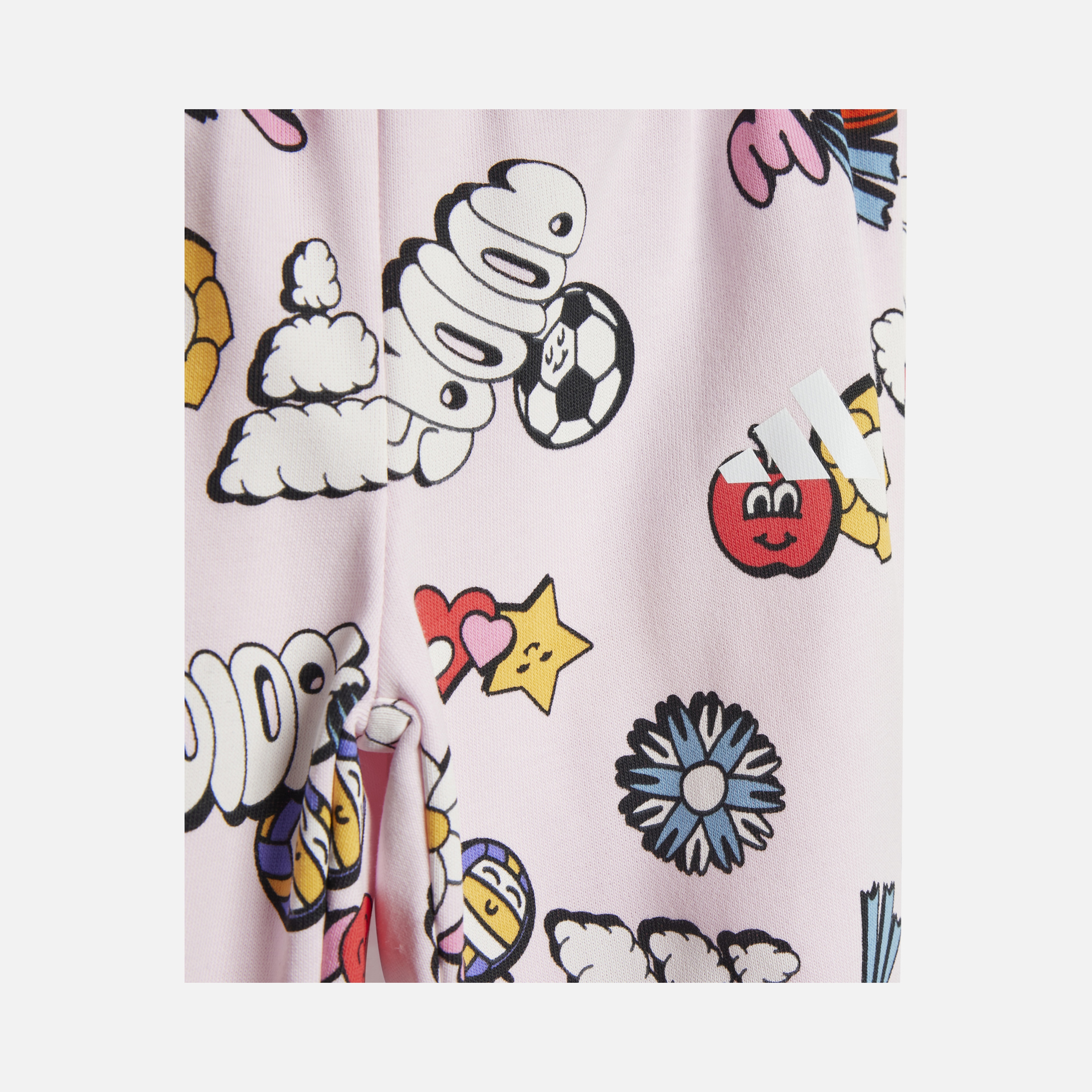 adidas Seasonal Essentials Fun All Over Printed French Terry 2 Snaps on Shoulder Bebek Eşofman Takımı