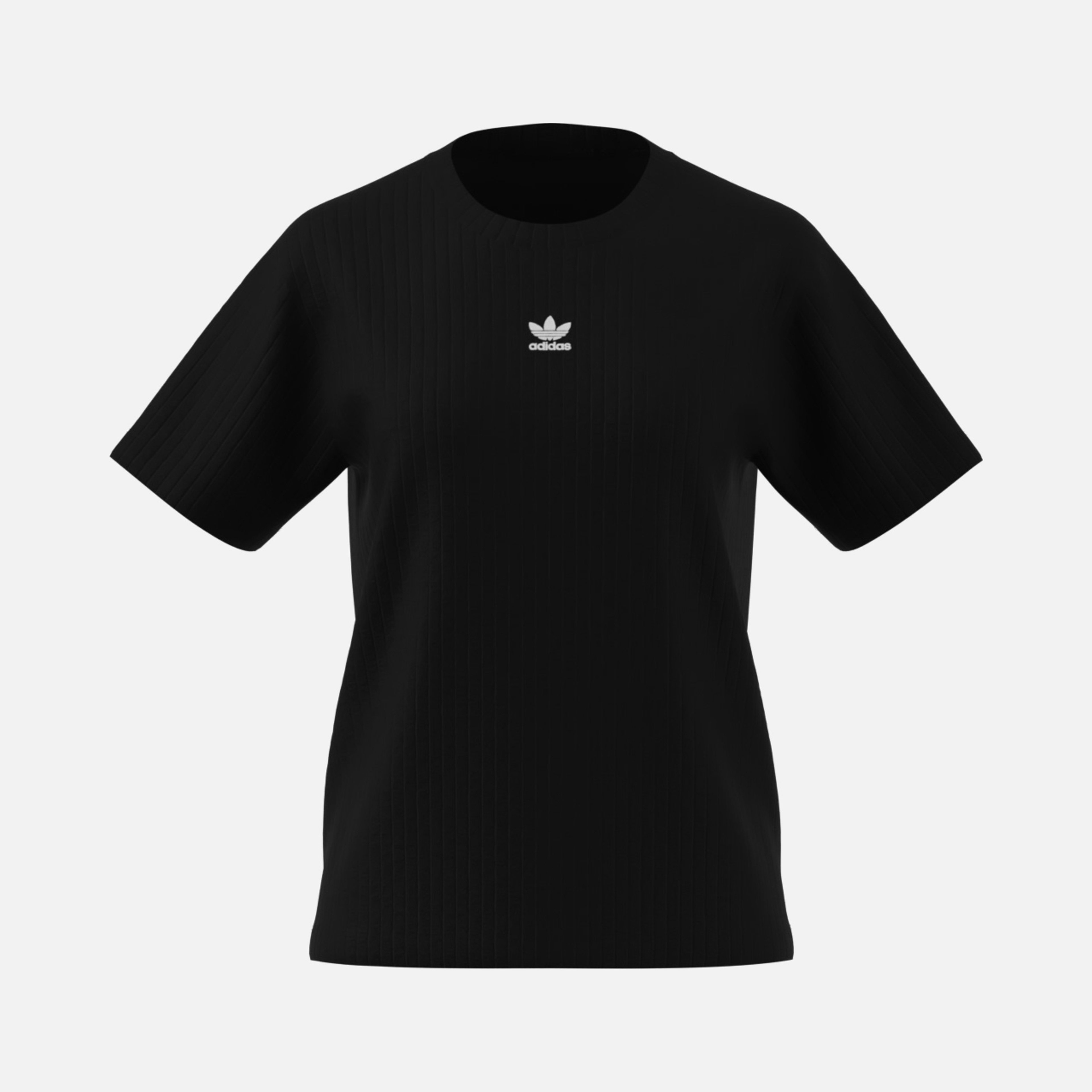 adidas Originals Essentials Wide Ribbed Fabric Texture Short-Sleeve Kadın Tişört