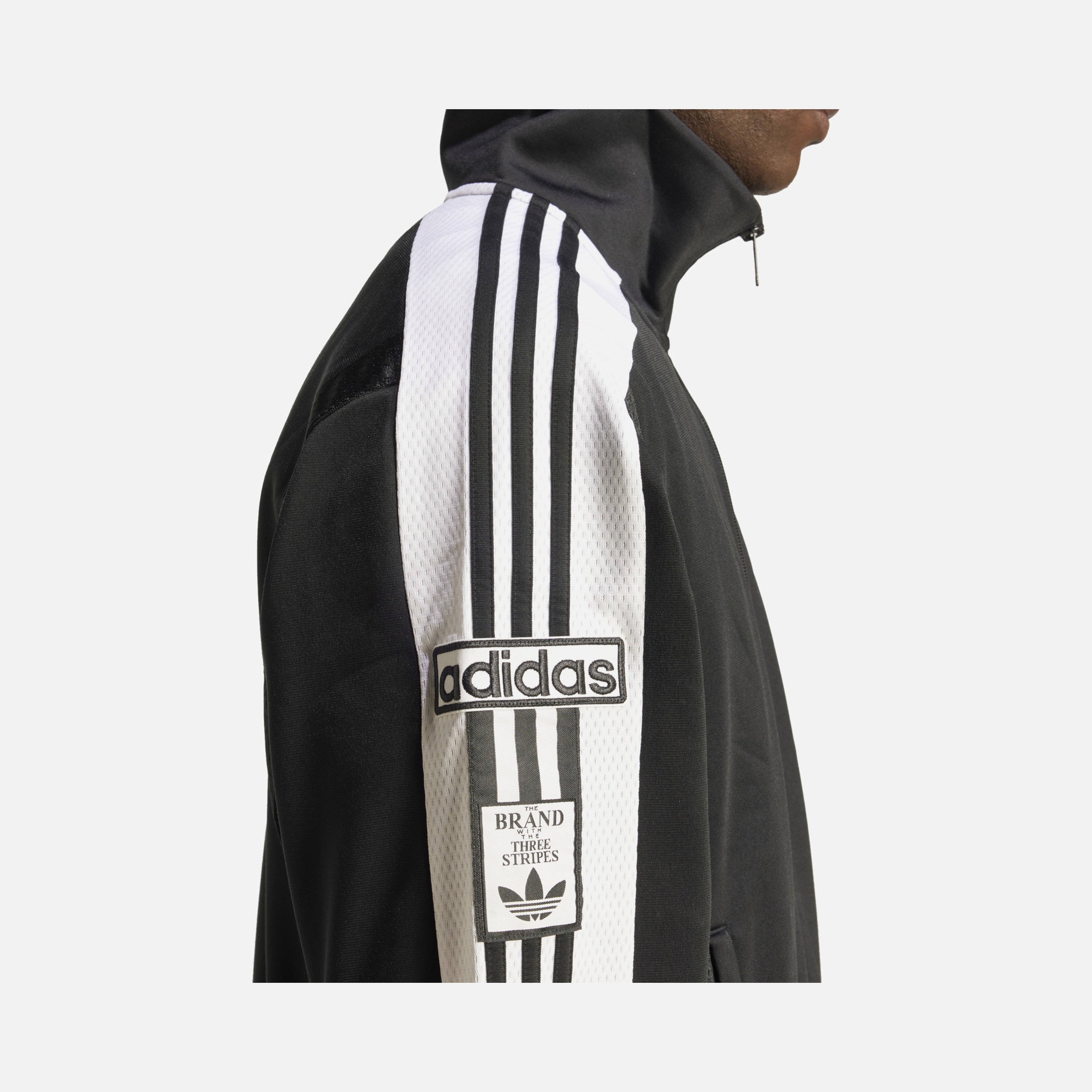 adidas Originals Adibreak Knitted Iconic 3-Stripes Loose Cut Full-Zip Erkek Sweatshirt