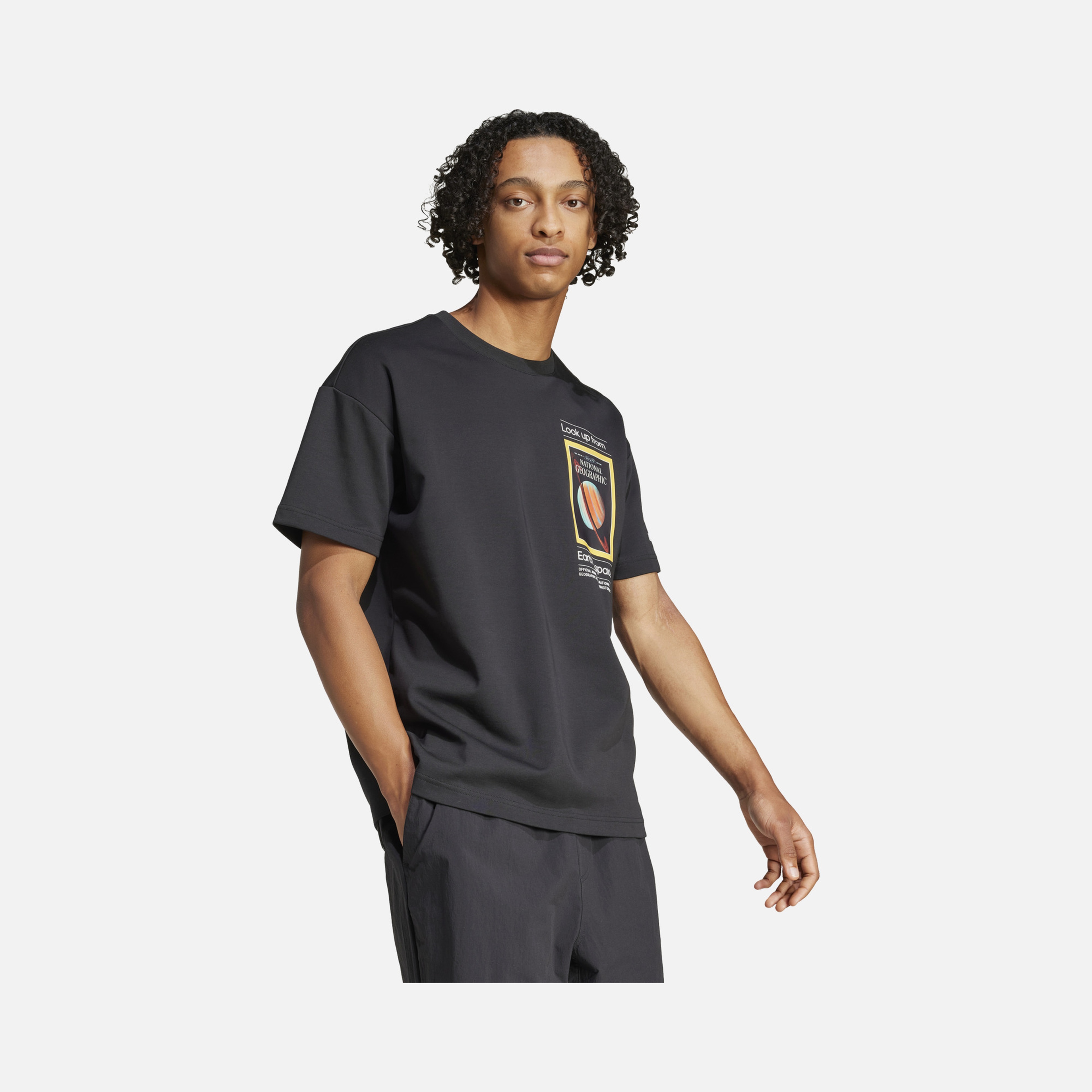 adidas Terrex Look Up From Earth ''National Geographic'' Hiking Short-Sleeve Erkek Tişört