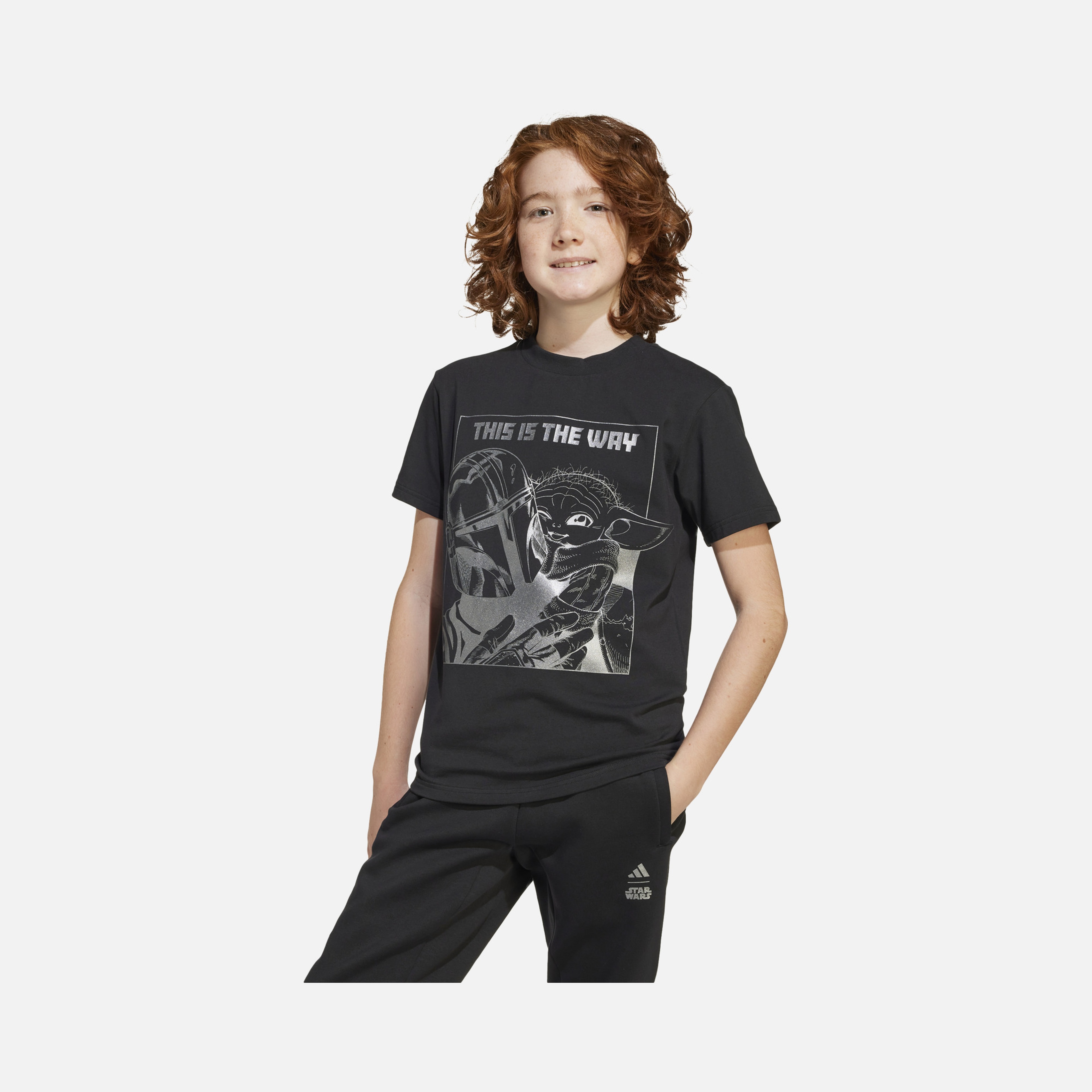 adidas Sportswear X Star Wars The Mandalorian Graphic Short-Sleeve Çocuk Tişört