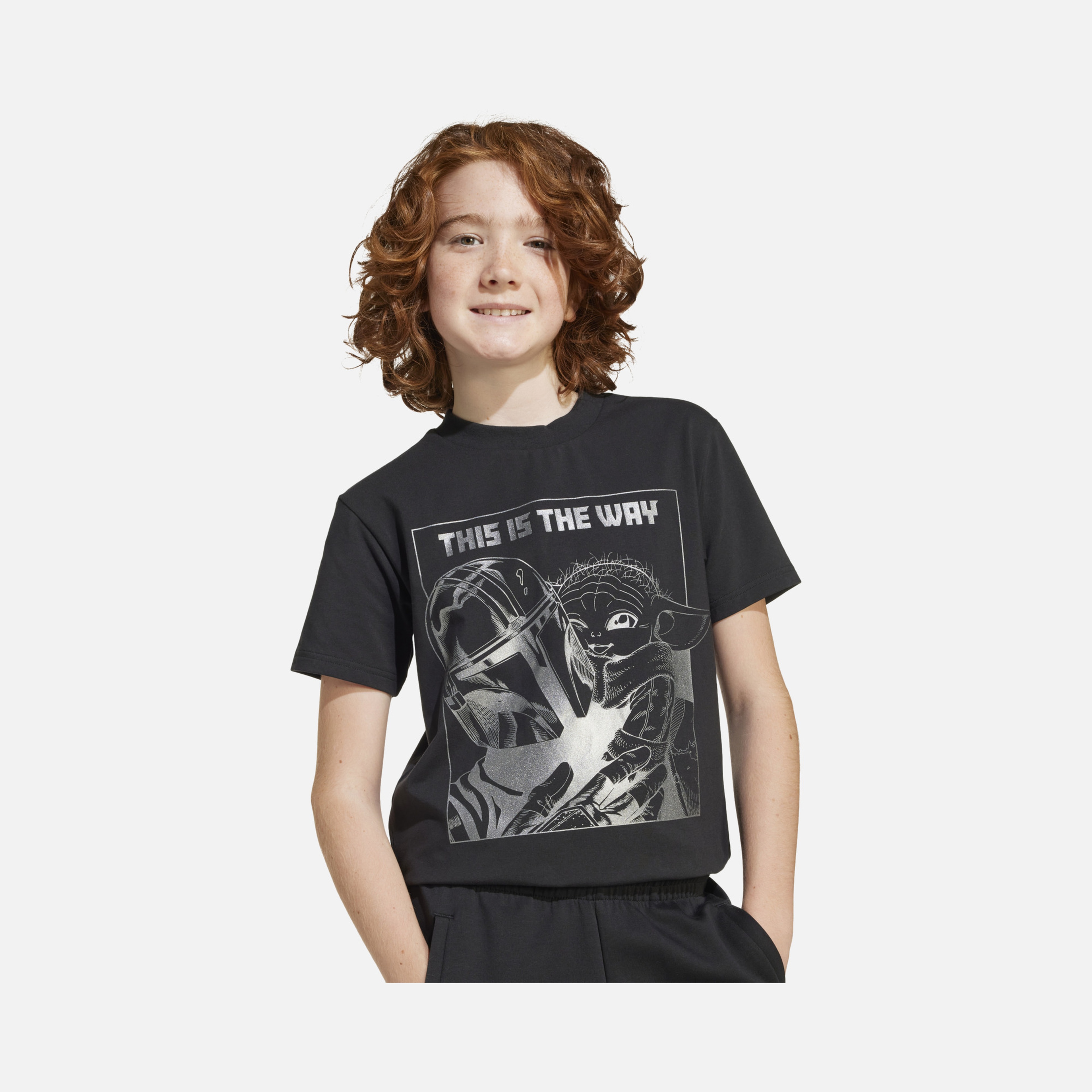 adidas Sportswear X Star Wars The Mandalorian Graphic Short-Sleeve Çocuk Tişört