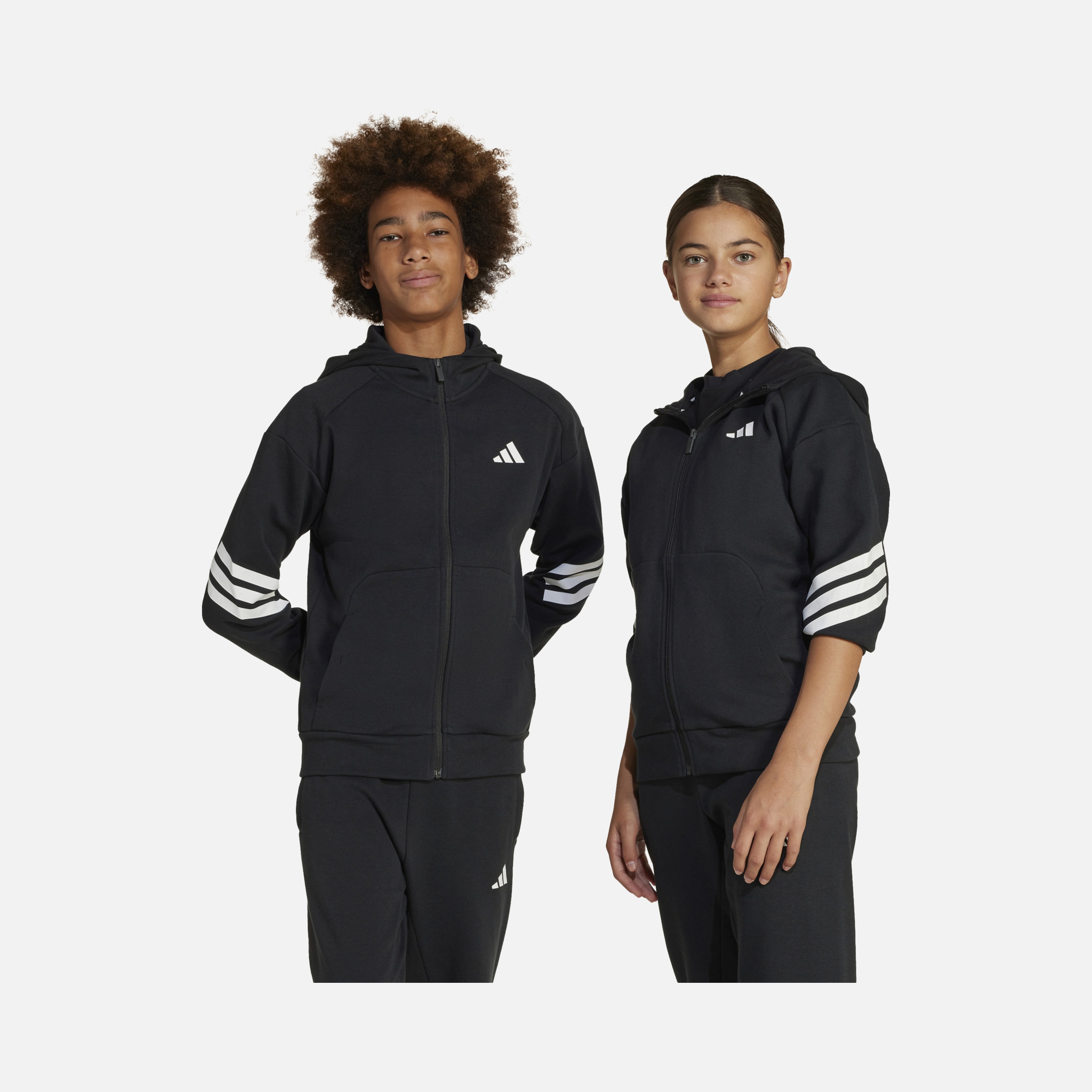 adidas Sportswear Future Icons 3-Stripes Regular- Fit Full-Zip Hooded Çocuk Sweatshirt