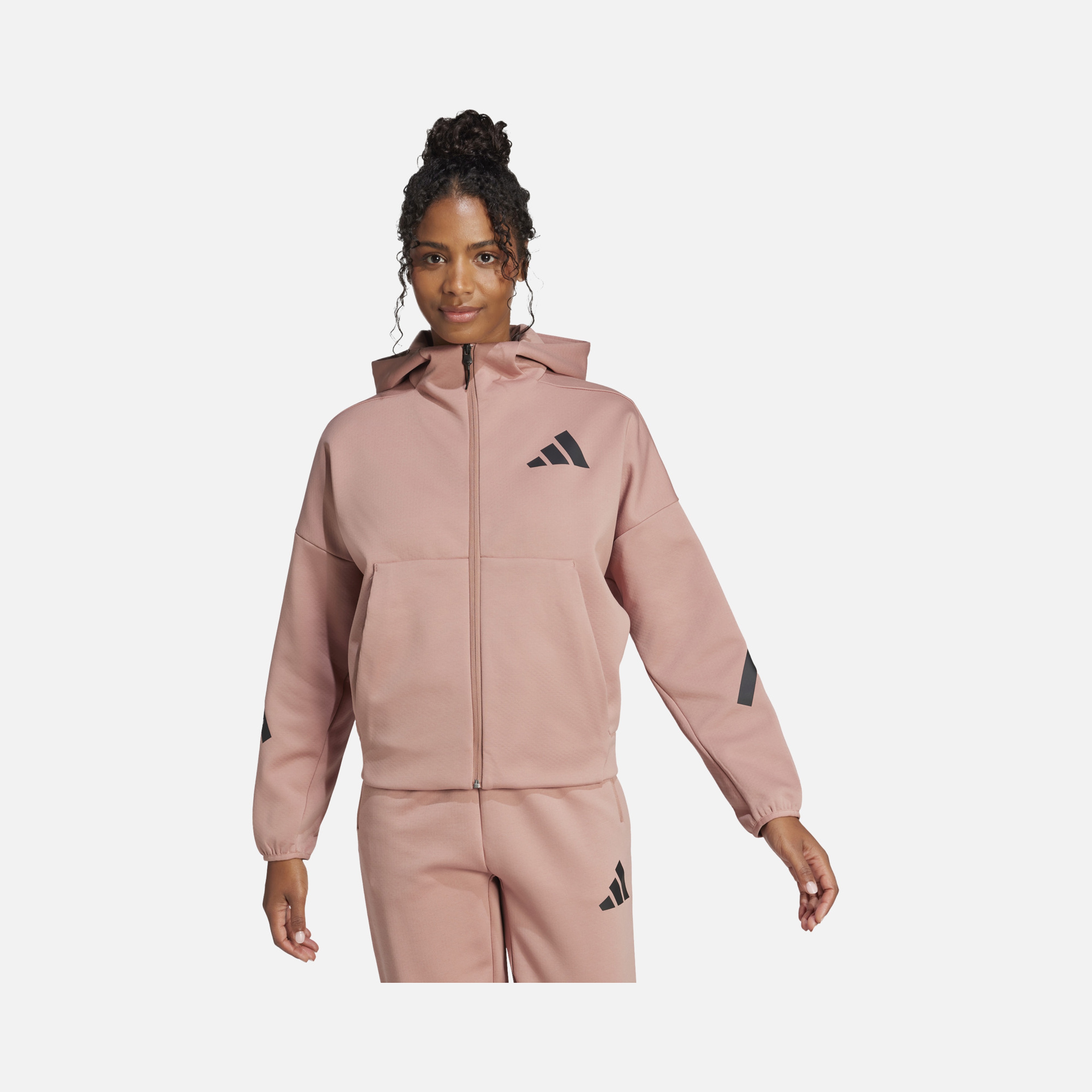 adidas Sportswear Z.N.E. Primeknit Fabric Full-Zip Hoodie Kadın Sweatshirt