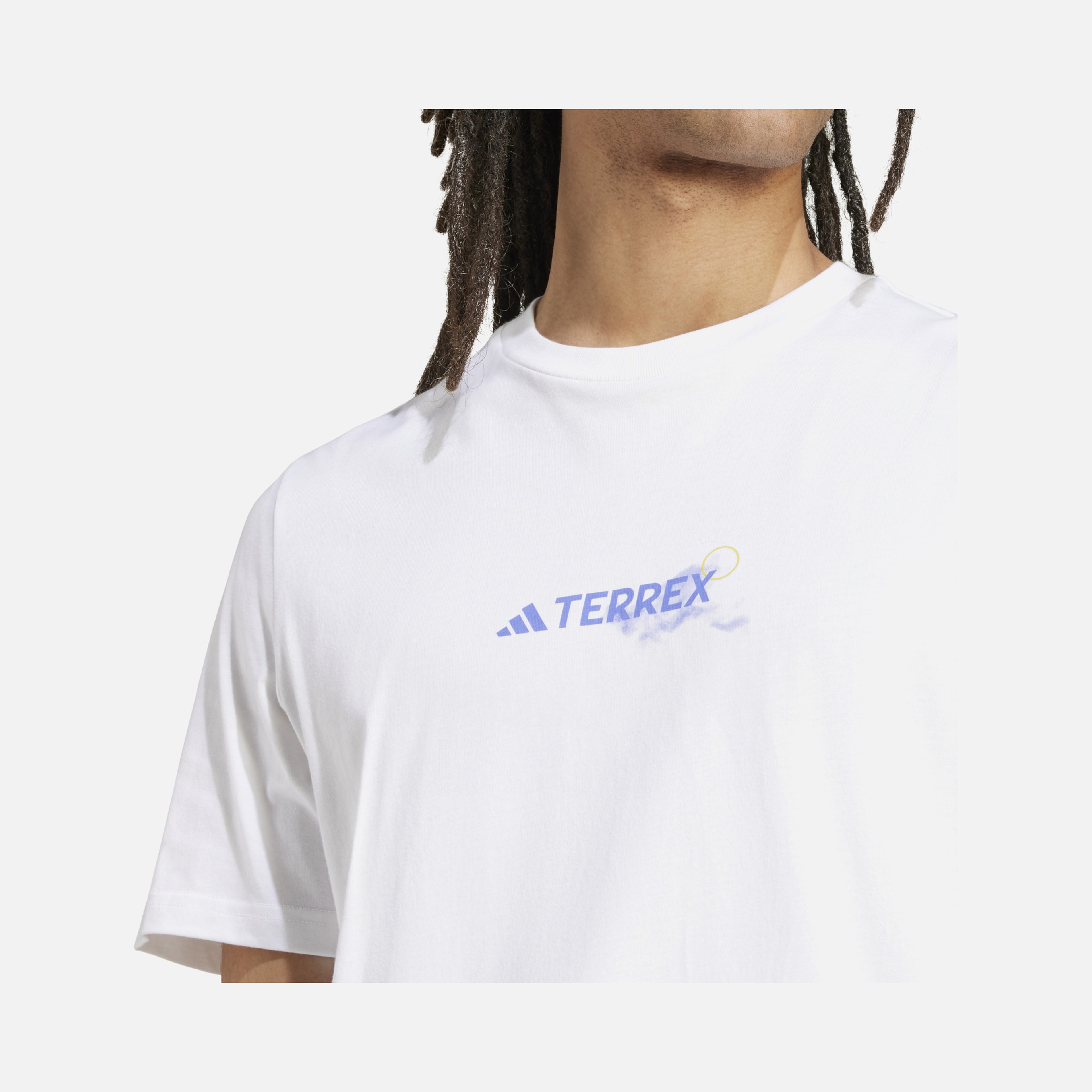 adidas Terrex Run Sun Graphic Hiking Short-Sleeve Erkek Tişört