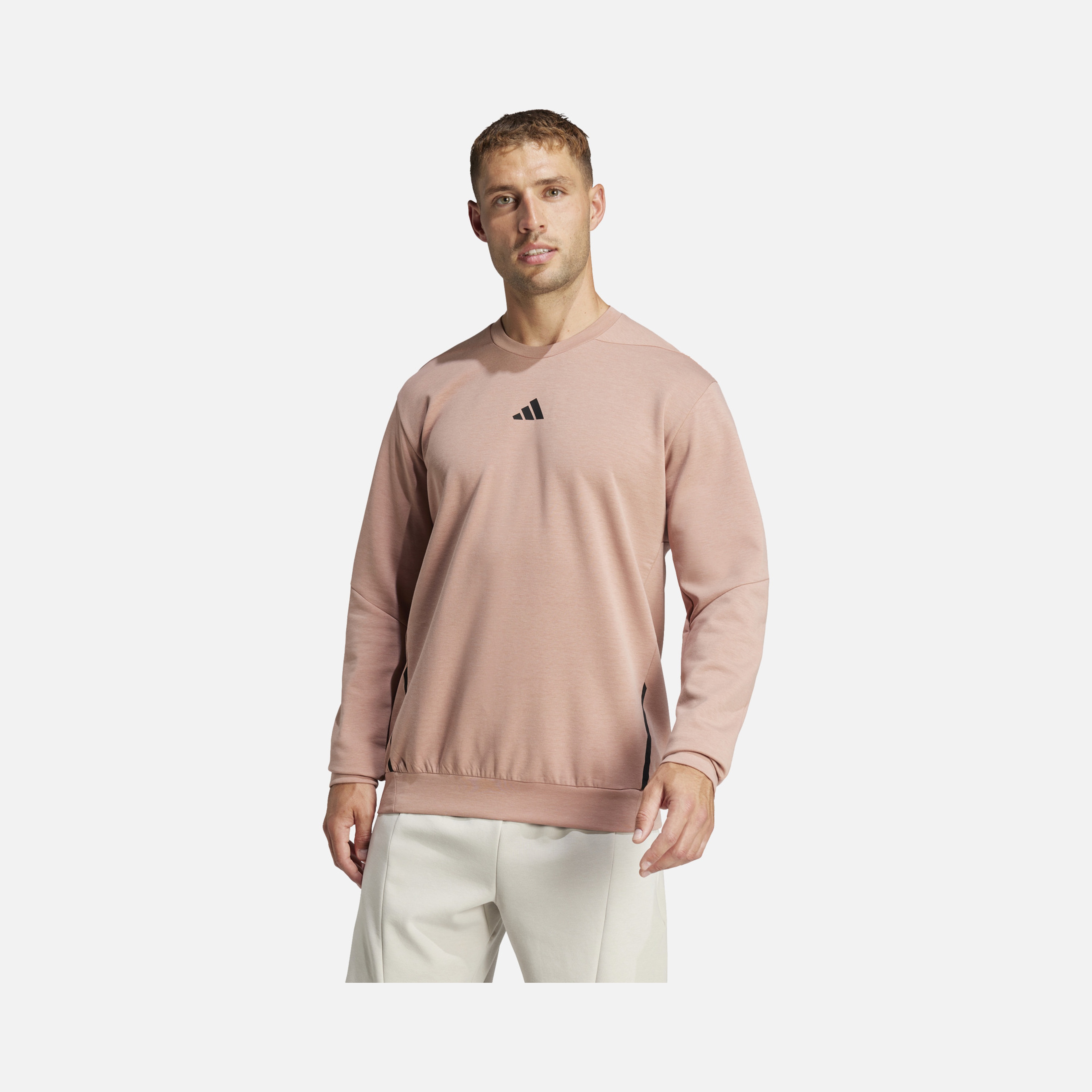 adidas AEROREADY Designed for Gym & Training Crew Erkek Sweatshirt