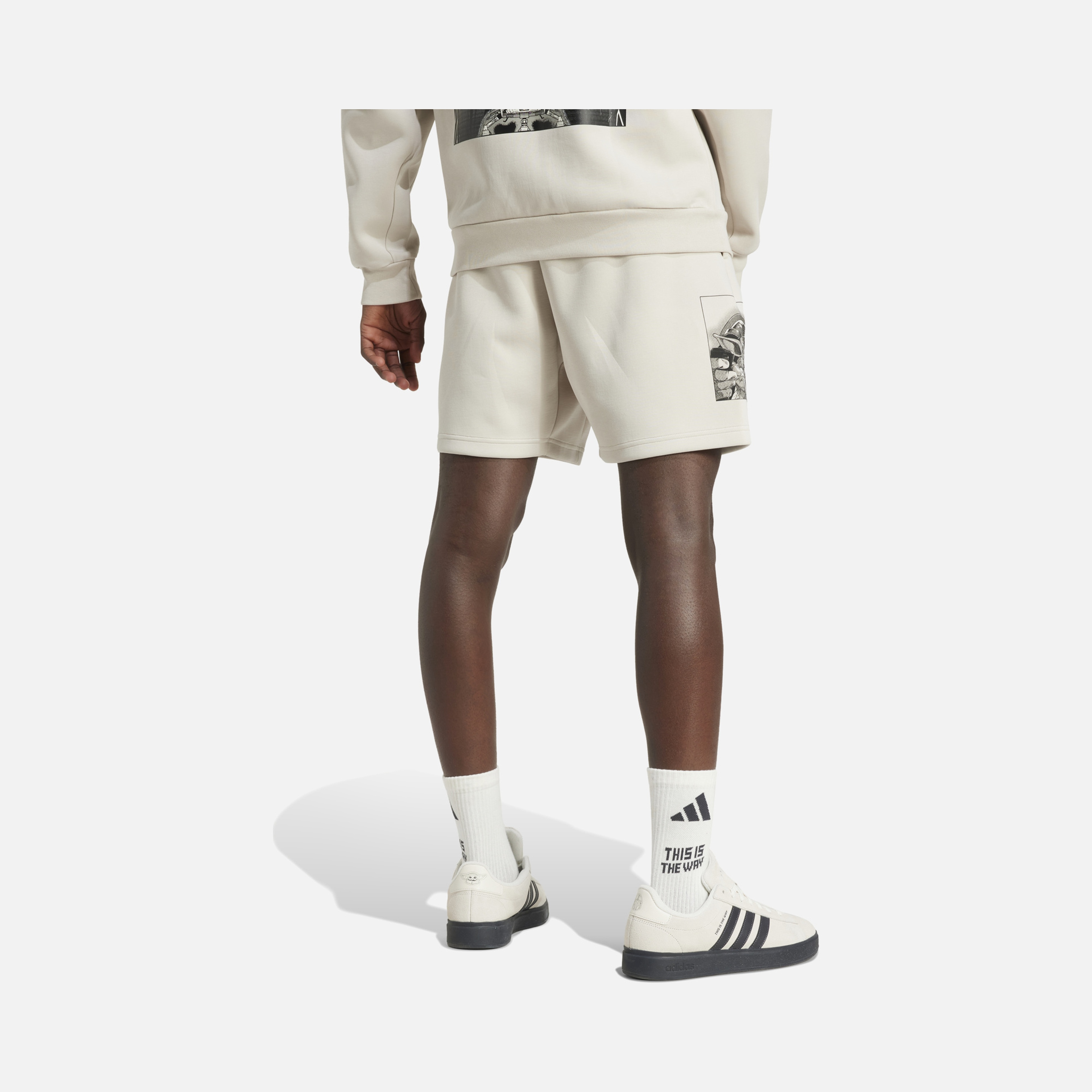 adidas Star Wars The Mandalorian & Grogu Graphic Print Regular Gym & Training Erkek Şort