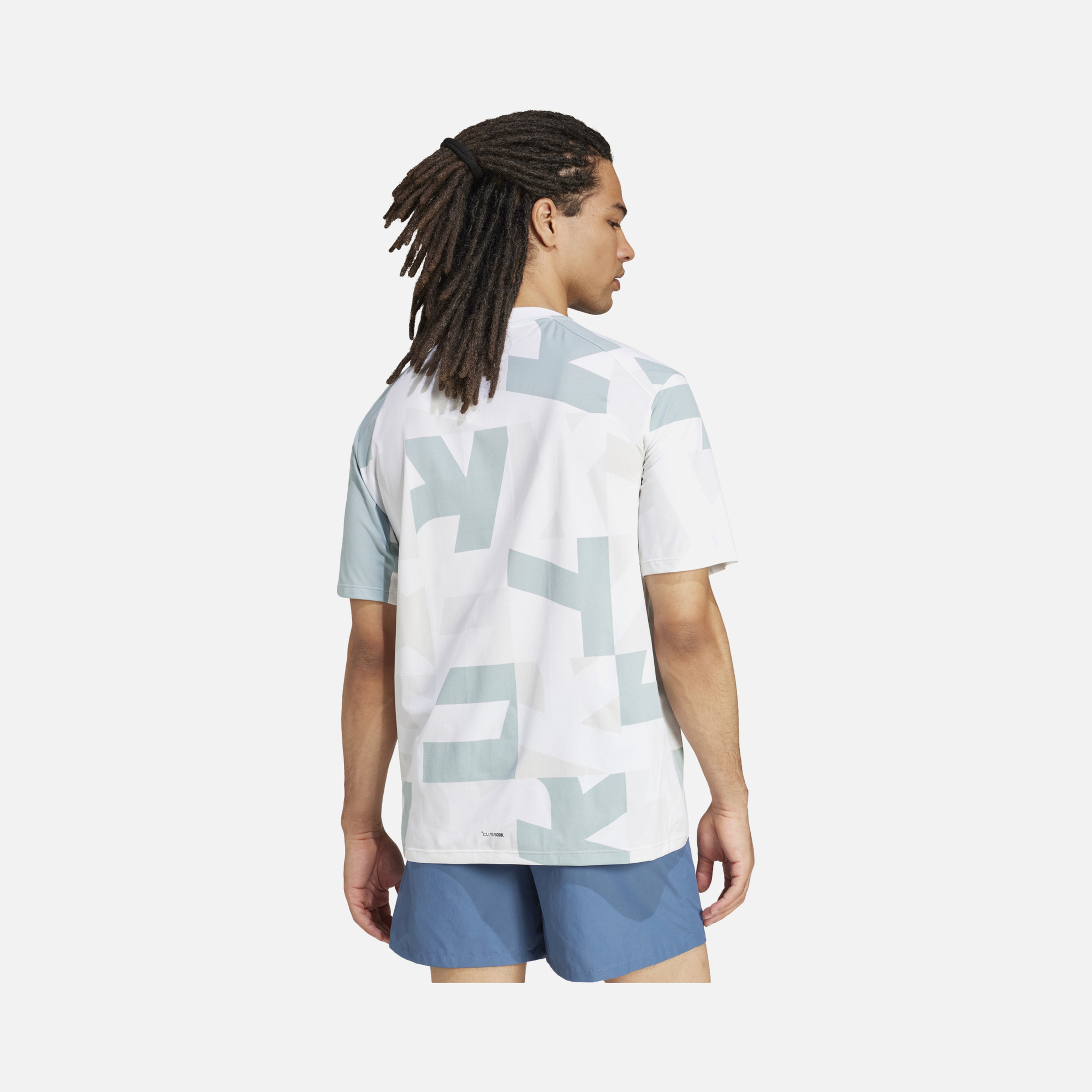 adidas Terrex Climacool Multi Printed Hiking Short-Sleeve Erkek