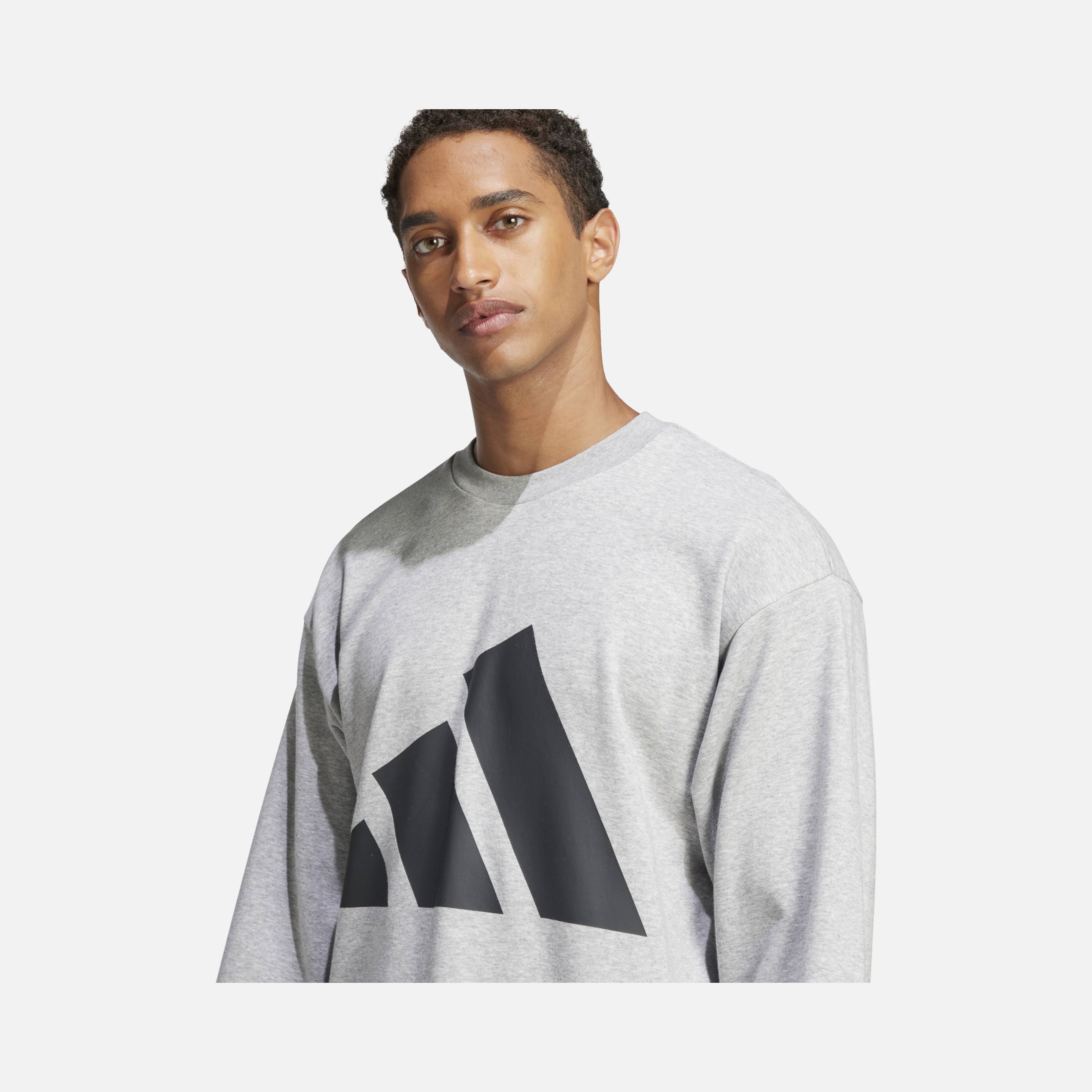 adidas Sportswear Essentials Big 3-Bar Logo Graphic French Terry Crew Neck Erkek Sweatshirt