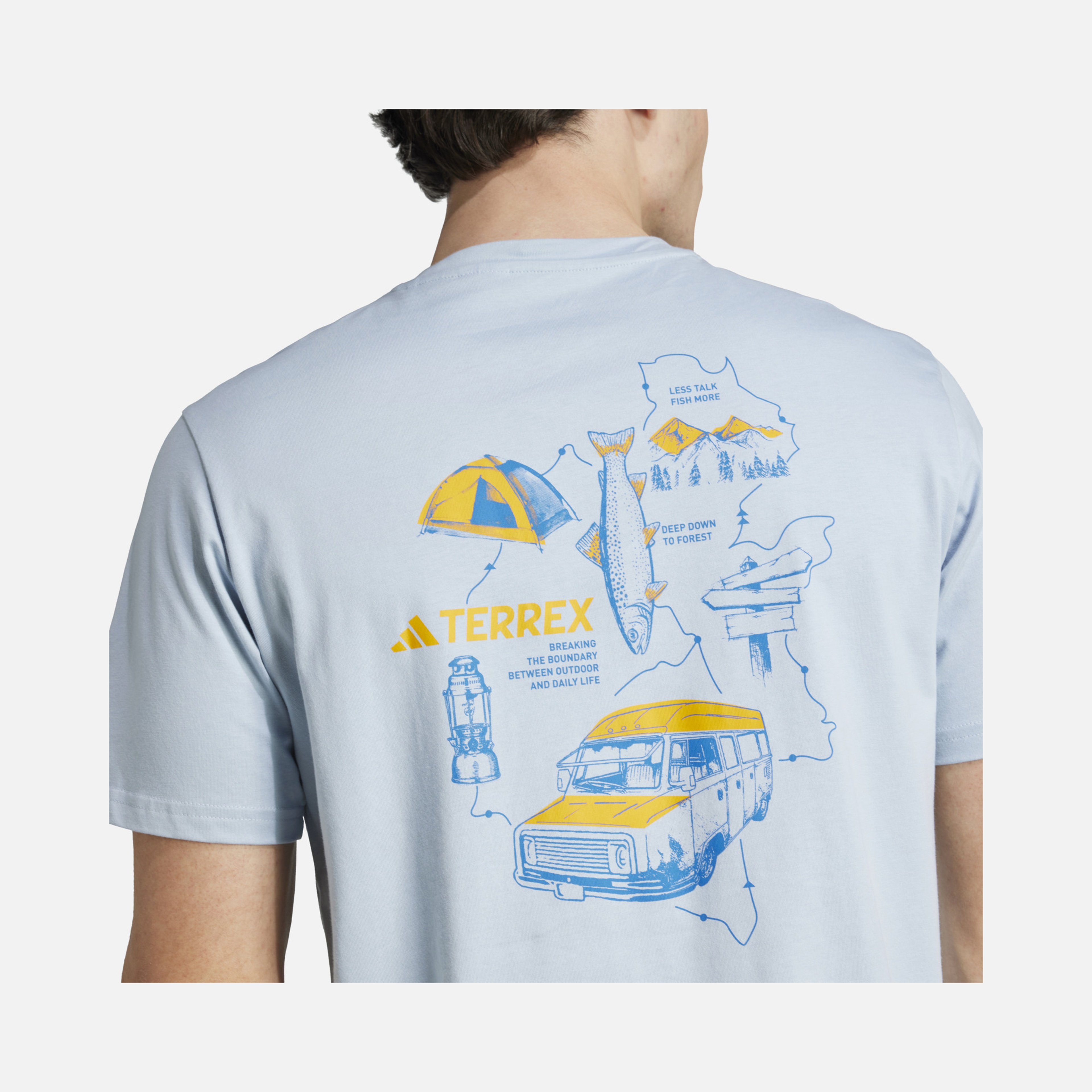 adidas Terrex Polygiene Graphic Hiking Short-Sleeve Erkek Tişört