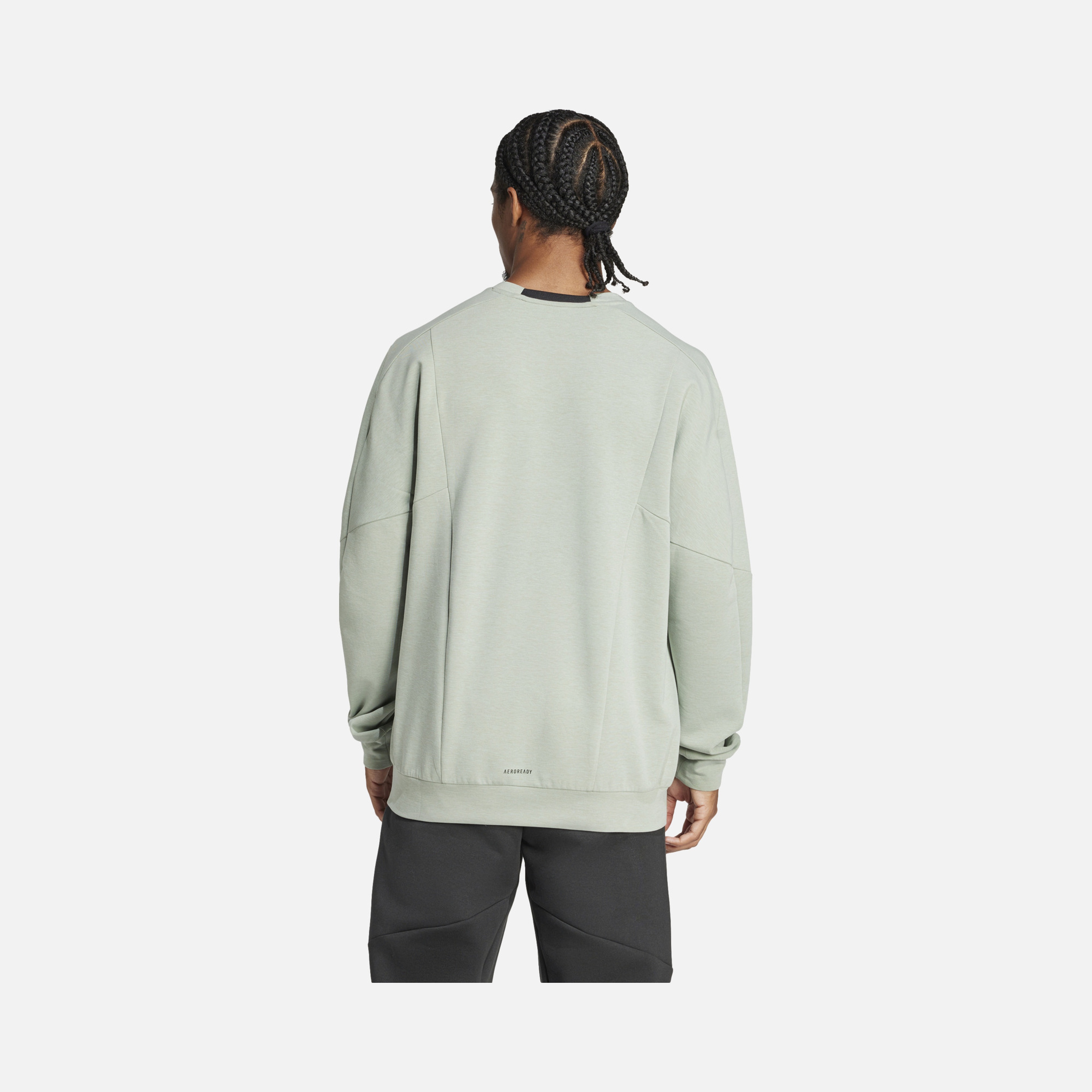 adidas AEROREADY Designed for Gym & Training Crew Erkek Sweatshirt