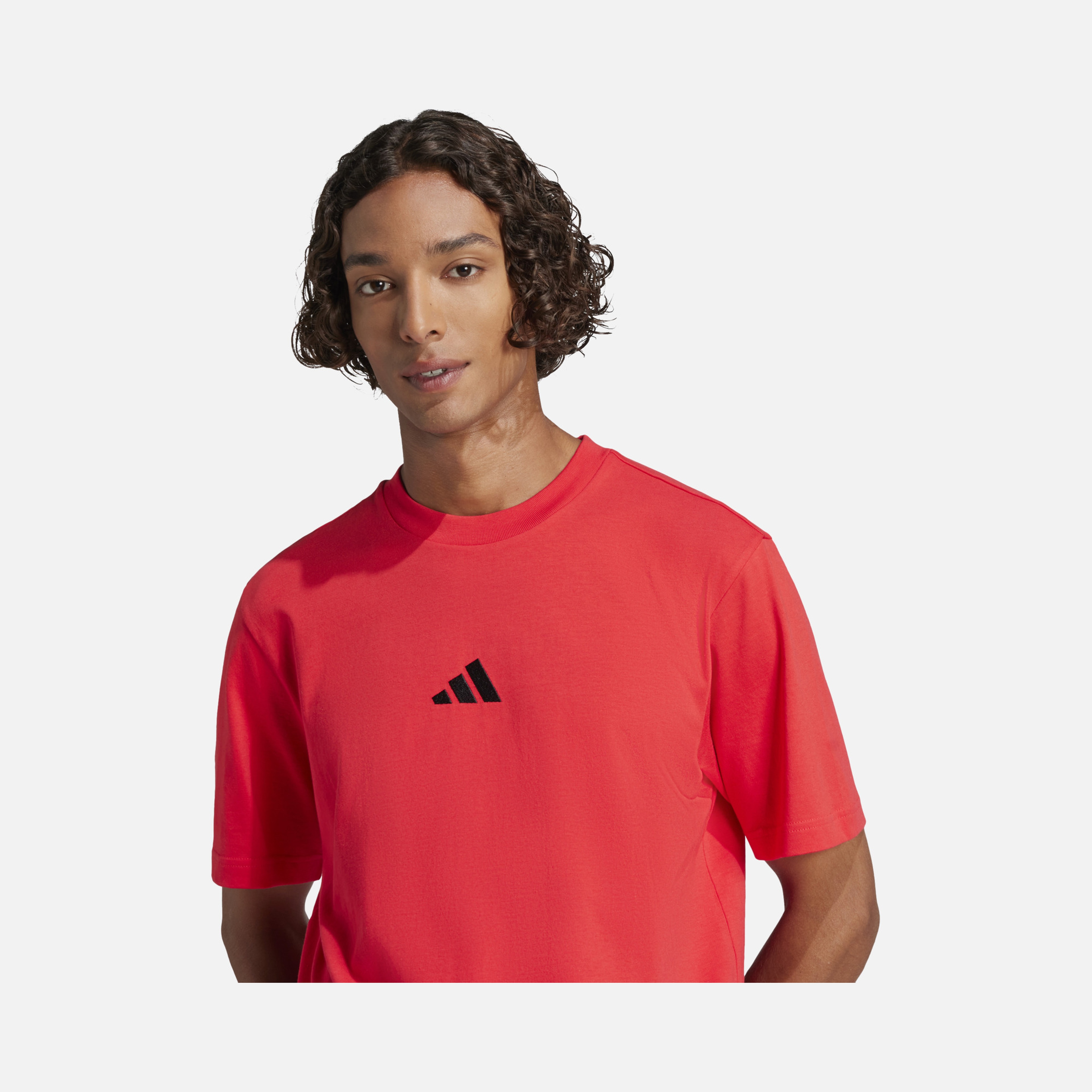 adidas Sportswear Essentials Embroidered Small Logo Single Jersey Short-Sleeve Erkek Tişört