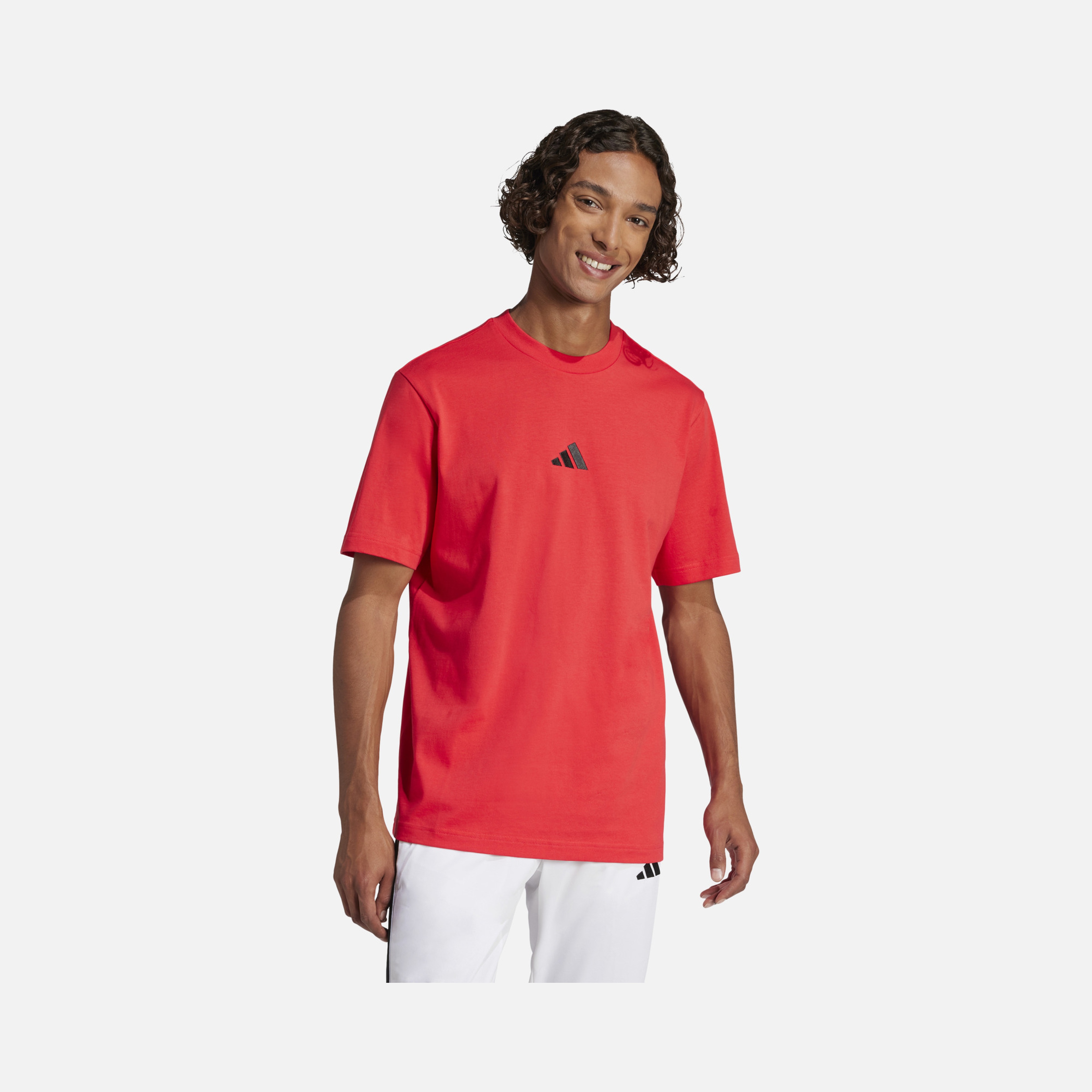 adidas Sportswear Essentials Embroidered Small Logo Single Jersey Short-Sleeve Erkek Tişört