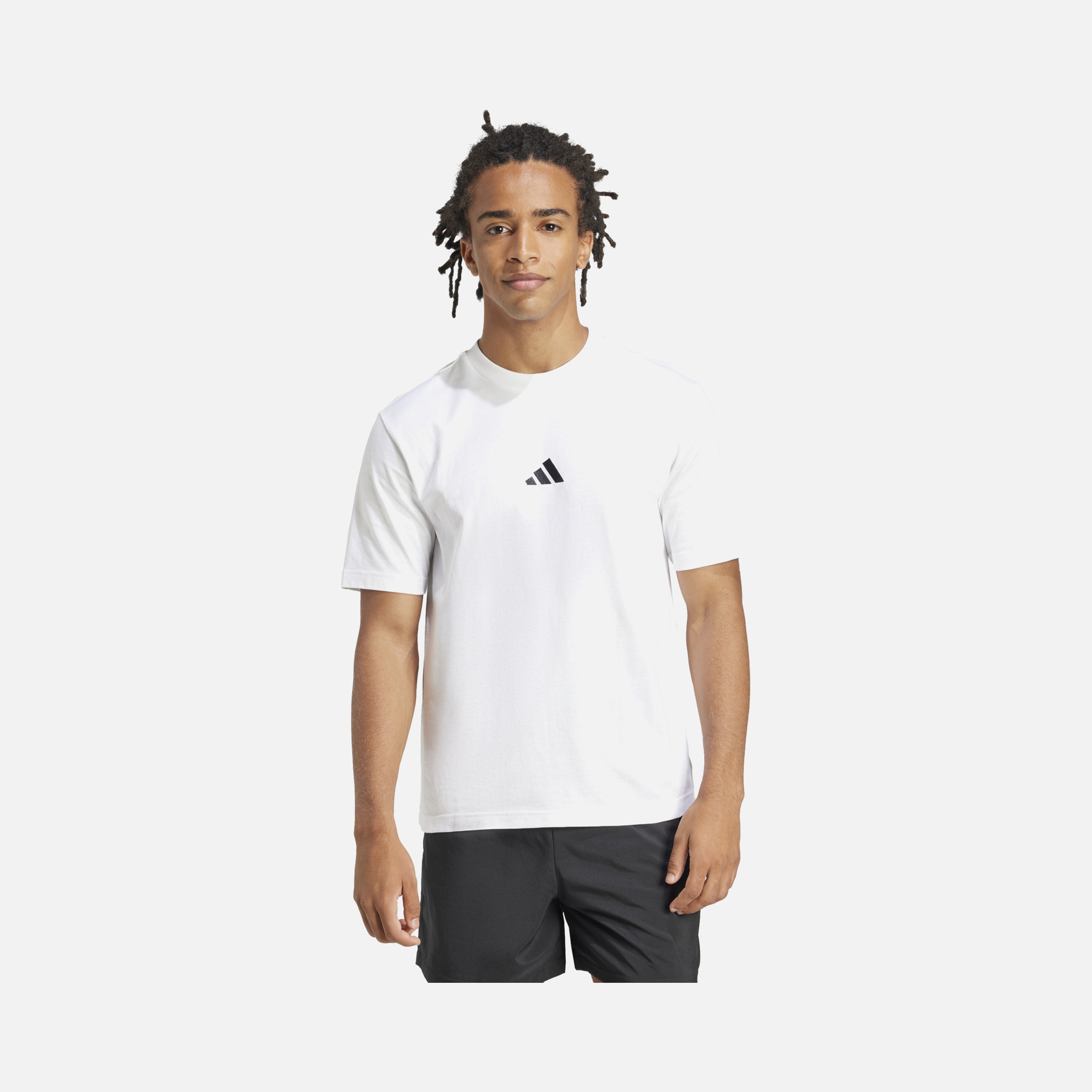 adidas Sportswear Essentials Embroidered Small Logo Single Jersey Short-Sleeve Erkek Tişört