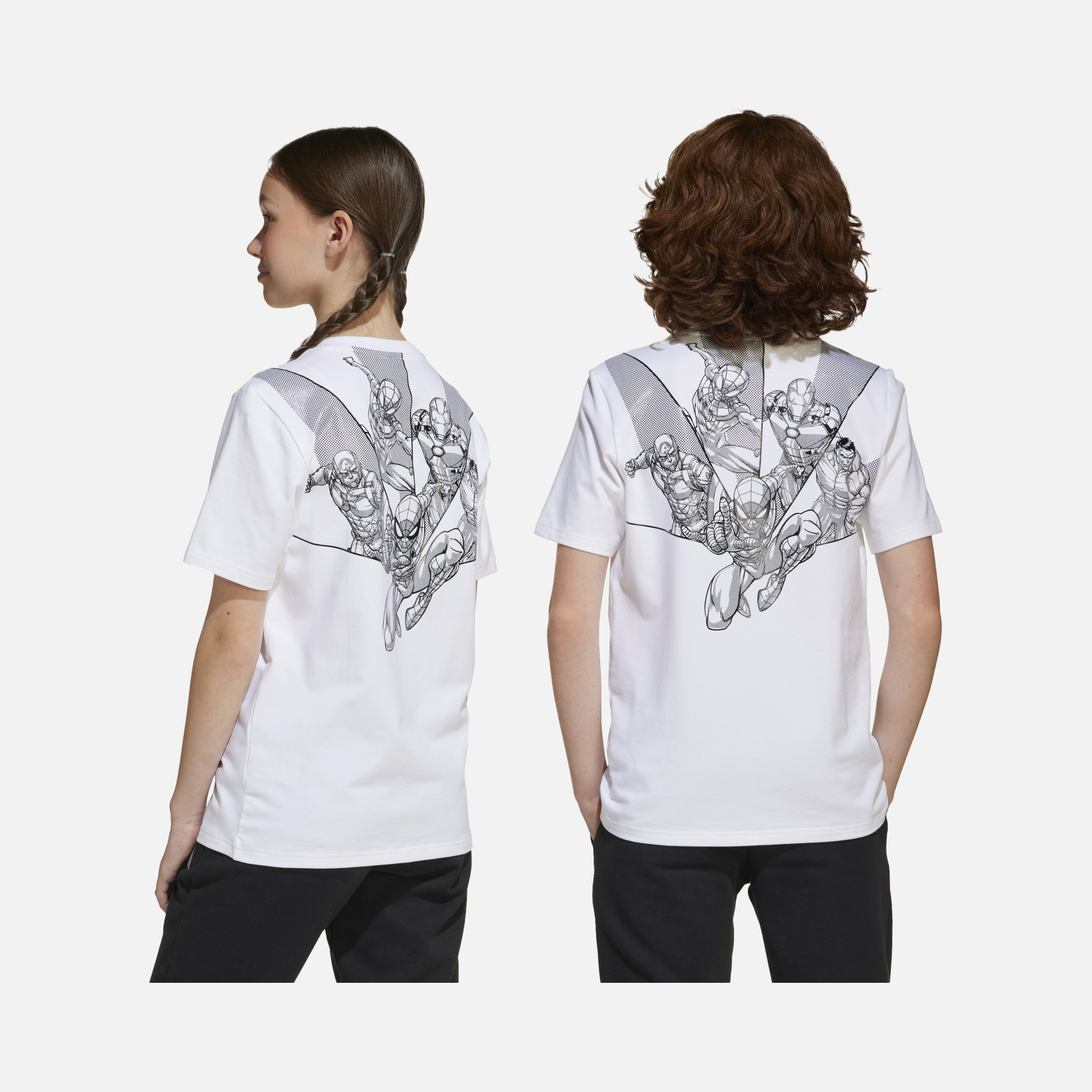 adidas x Marvel Superheroes Graphic Short-Sleeve Çocuk Tişört