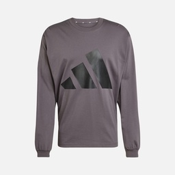 adidas Essentials 3 Bar Big Logo Gym & Training Long-Sleeve Erkek Tişört