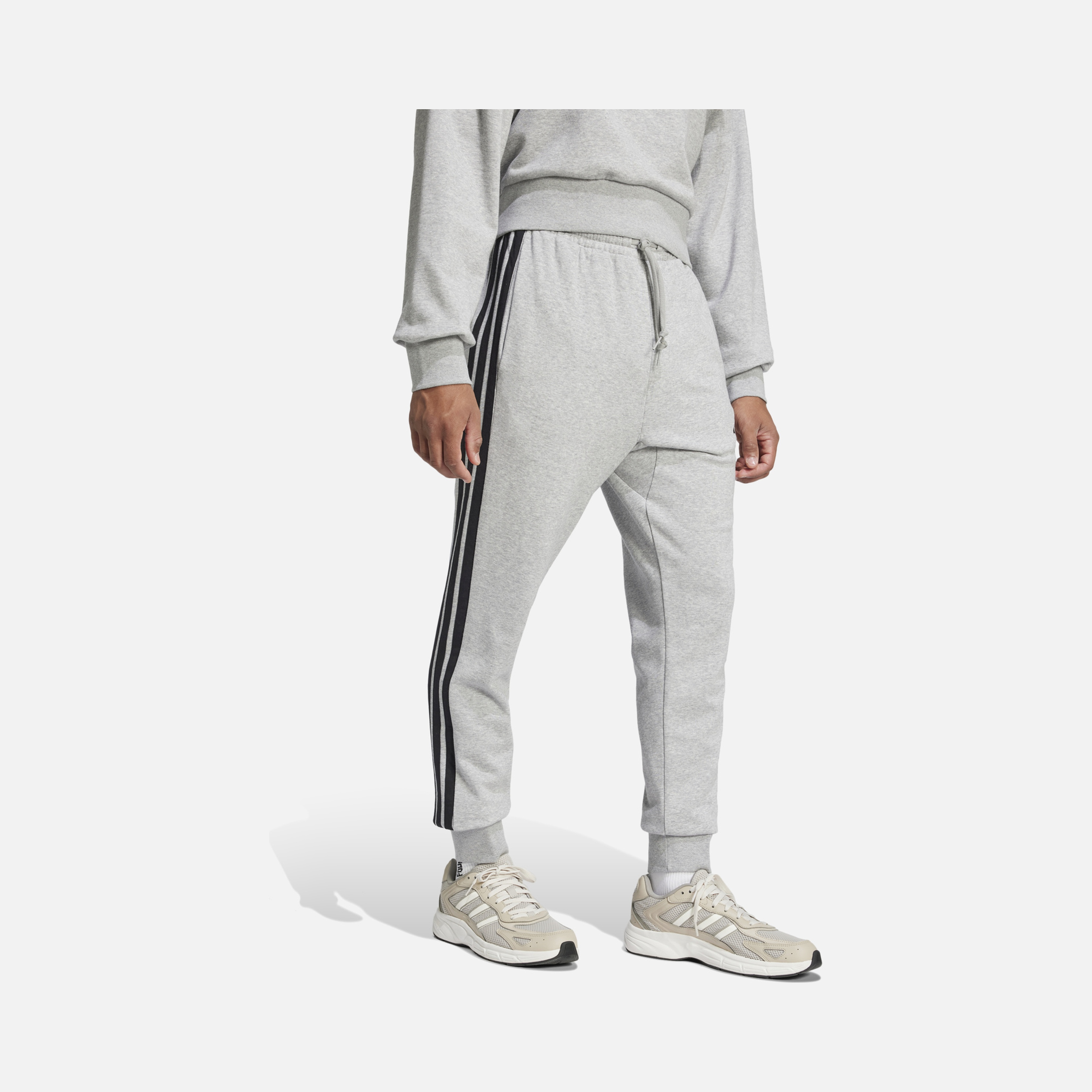 adidas Essential 3-Stripes French Terry Tapered Leg Design Erkek Eşofman Altı
