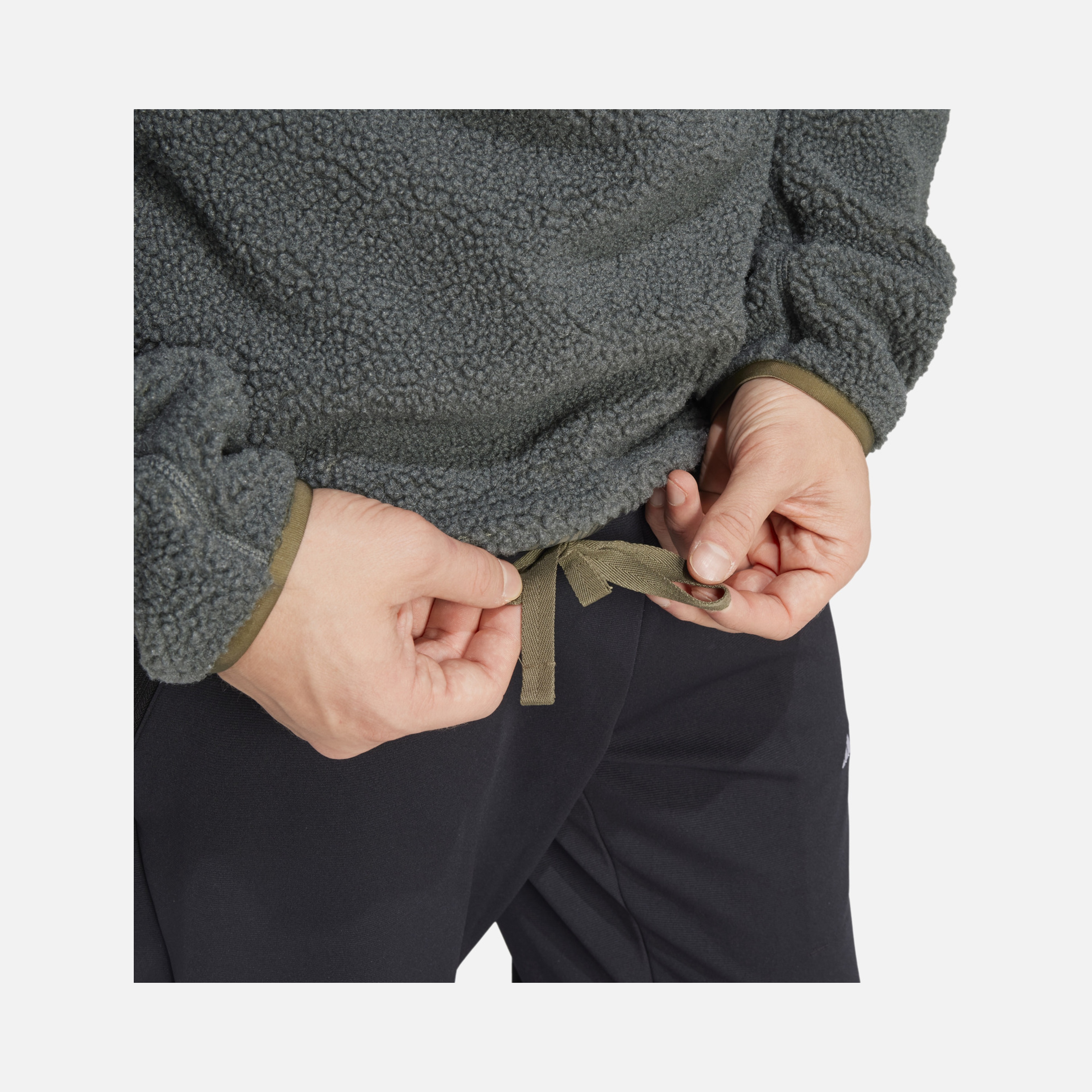 adidas Terrex XPL Faux Fur & Ripstop Fabric Details Pile Snap