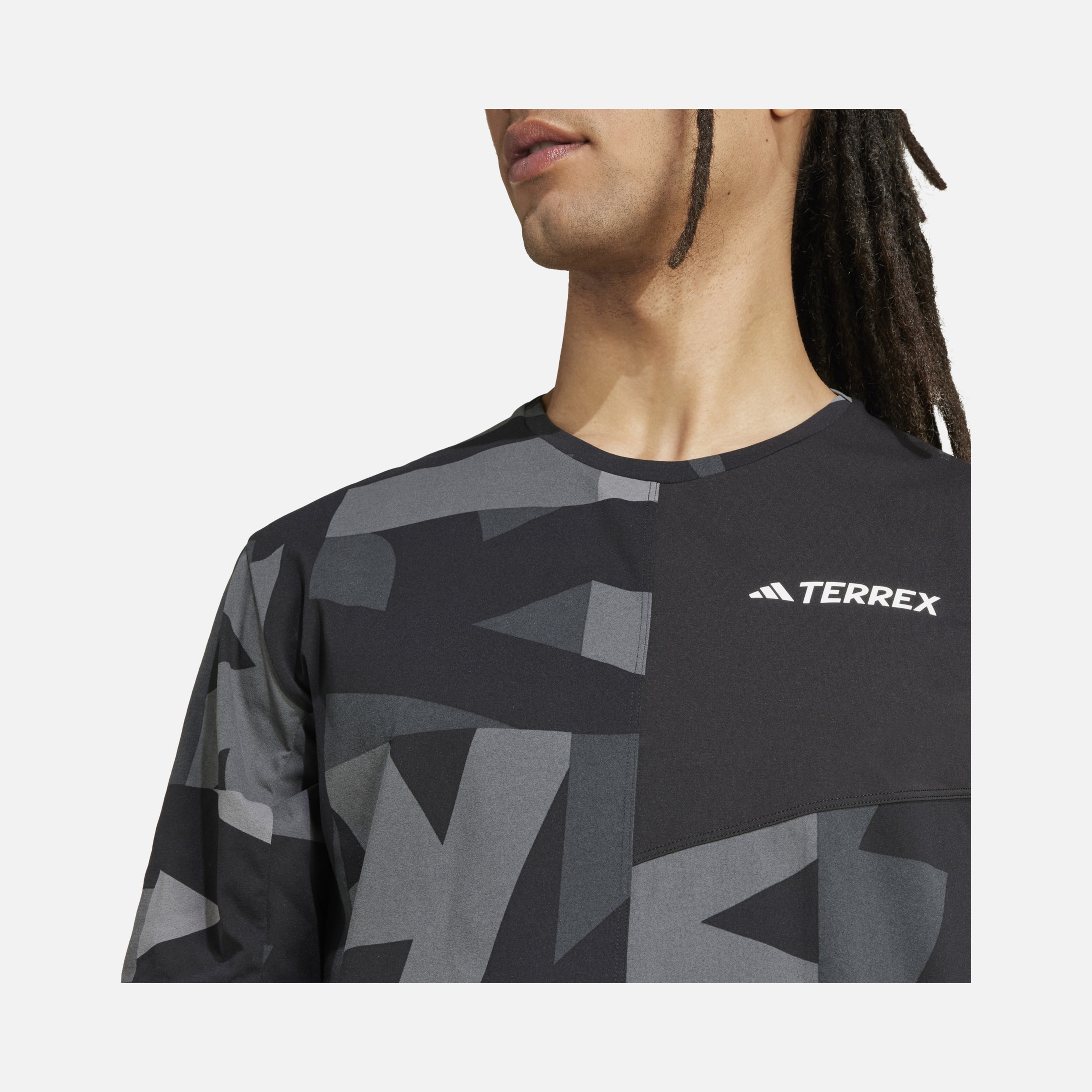 adidas Terrex Climacool Multi Printed Hiking Short-Sleeve Erkek Tişört