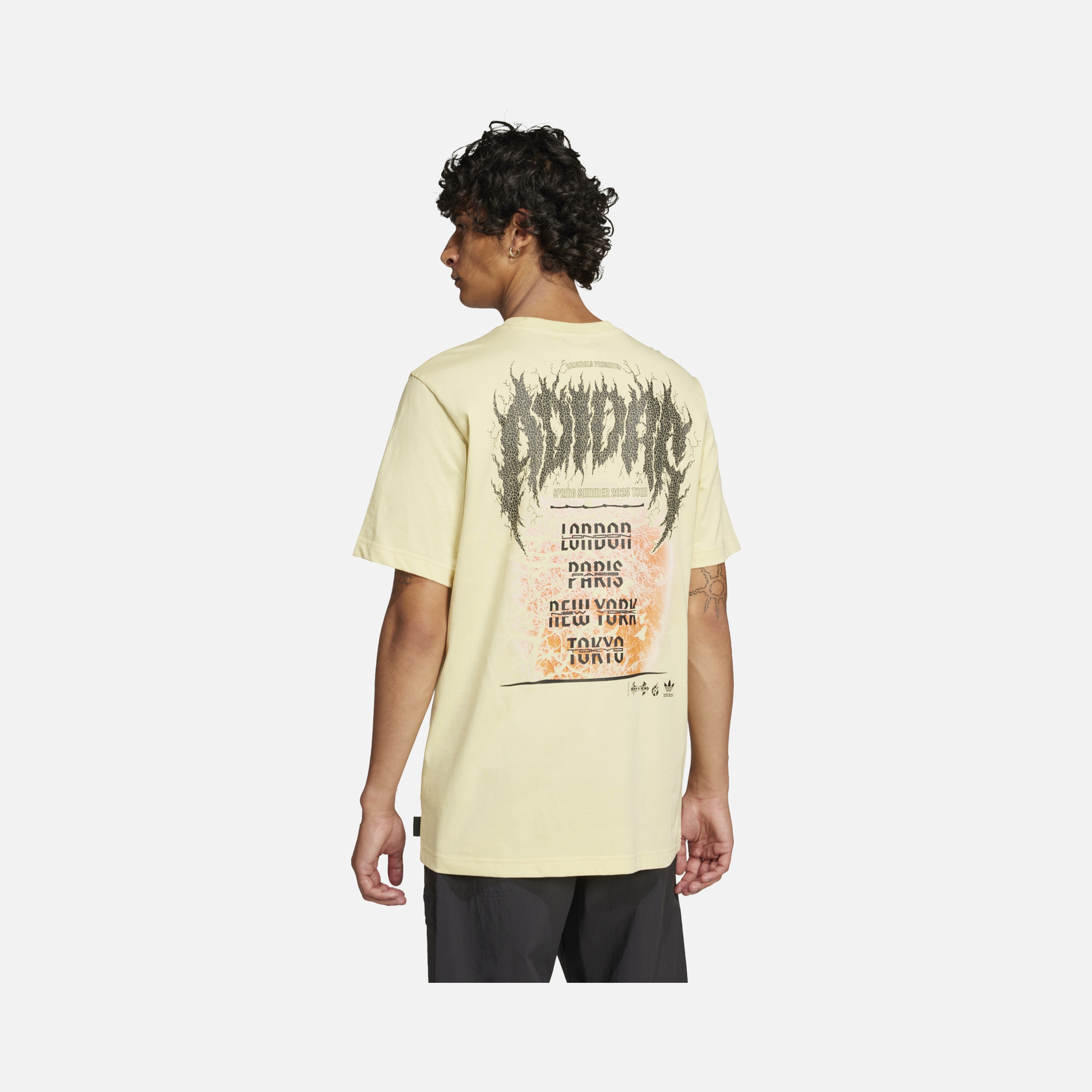 adidas Sportswear Q12 Trefoil Series Fashion Elevated Bright Oversized Graphics Short-Sleeve Erkek Tişört