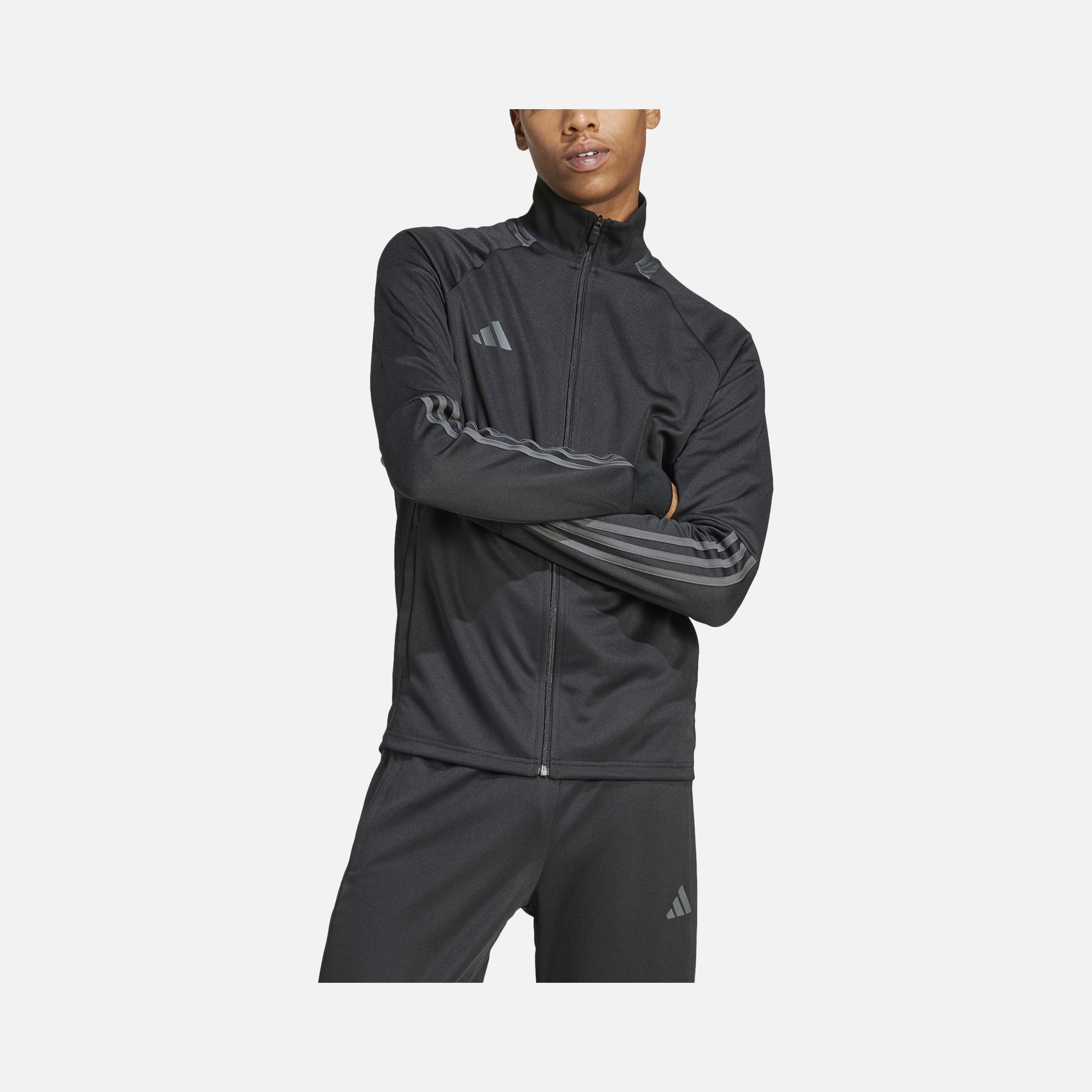adidas Aeroready Sereno Conjunto Deportivo 3-Stripes Full-Zip  Zippered Leg Erkek Eşofman Takımı