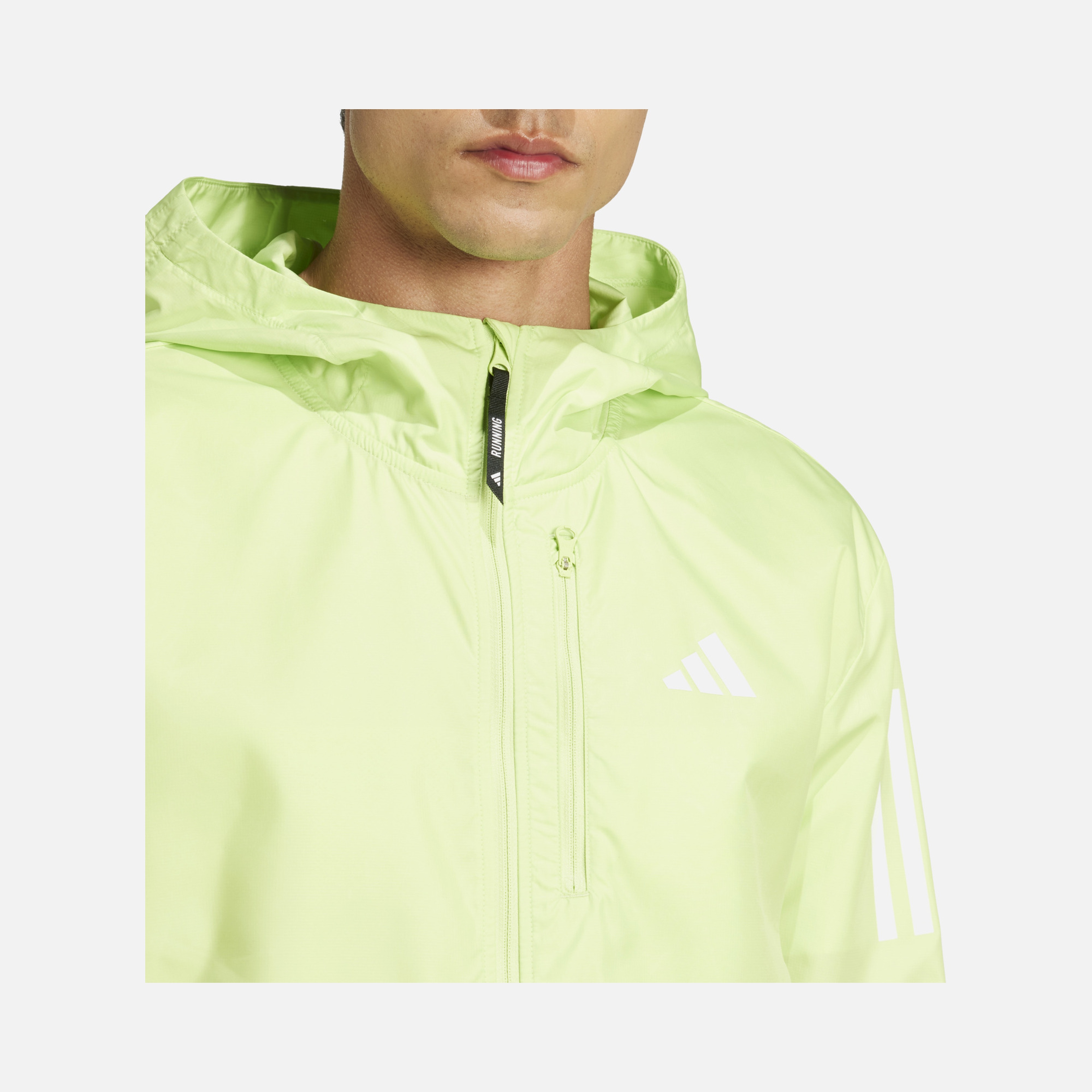 adidas Climacool Own the Run Colorblock Running Full-Zip Hooded Erkek Ceket